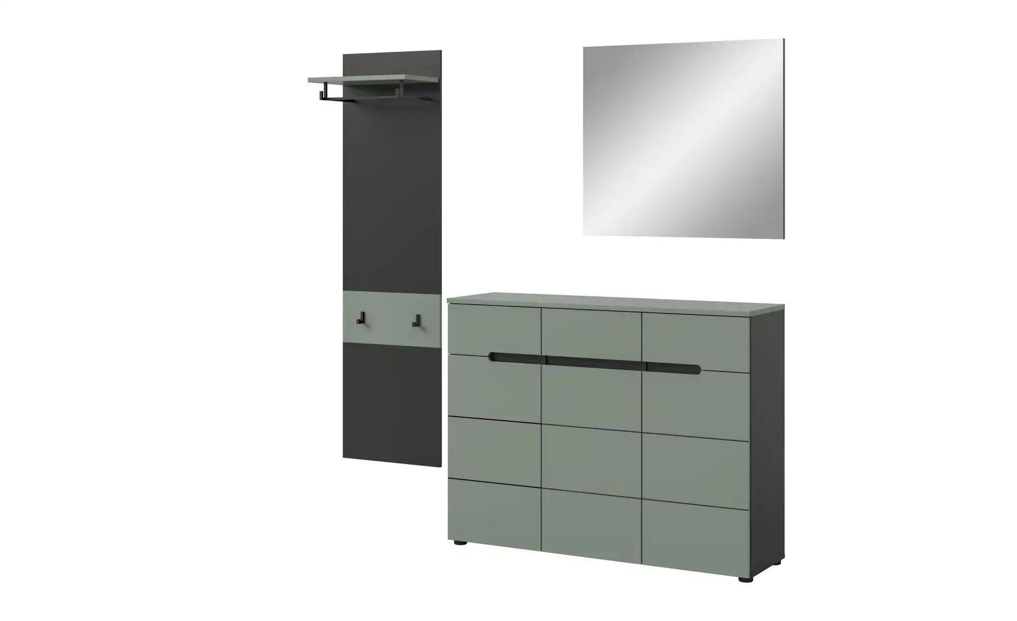 Garderobenkombination   ¦ grau ¦ Maße (cm): B: 180 H: 190 Garderoben & Klei günstig online kaufen