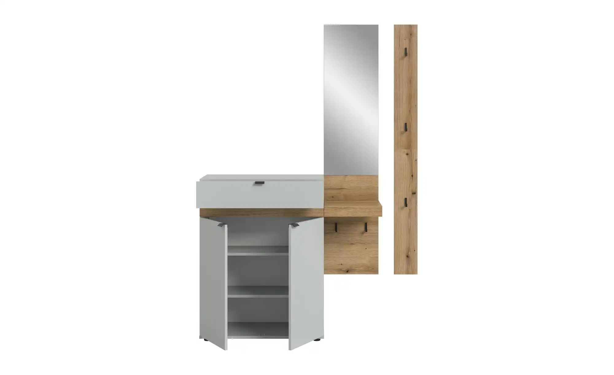 Garderobenkombination   ¦ grau ¦ Maße (cm): B: 148 H: 194 Garderoben & Klei günstig online kaufen