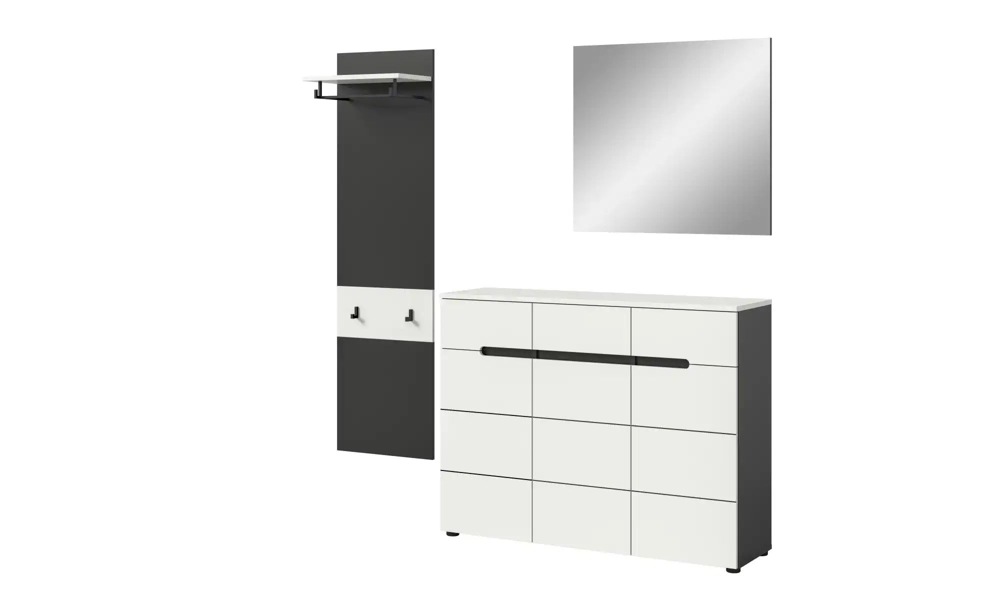 Garderobenkombination   ¦ grau ¦ Maße (cm): B: 180 H: 190 Garderoben & Klei günstig online kaufen