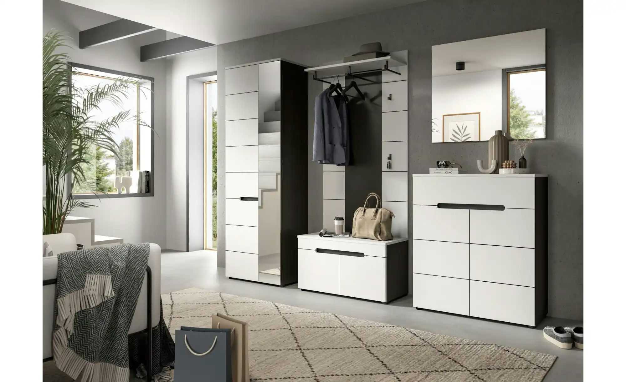 Garderobenpaneel   ¦ grau ¦ Holzwerkstoff ¦ Maße (cm): B: 80 H: 145 Gardero günstig online kaufen