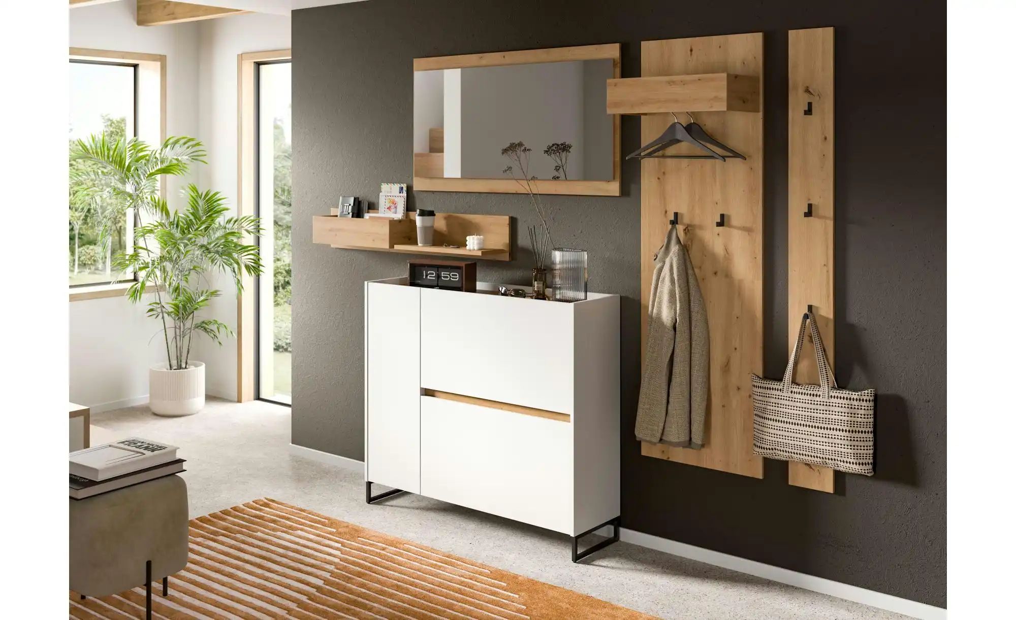 Garderobenpaneel   ¦ holzfarben ¦ Holzwerkstoff ¦ Maße (cm): B: 50 H: 160 G günstig online kaufen