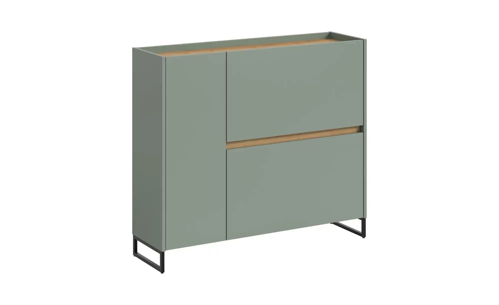 Thumbnail - Schuhschrank ¦ grün ¦ Maße (cm): B: 110 H: 94 Garderoben & Kleiderstangen > Garderoben Schuhschränke - Höffner