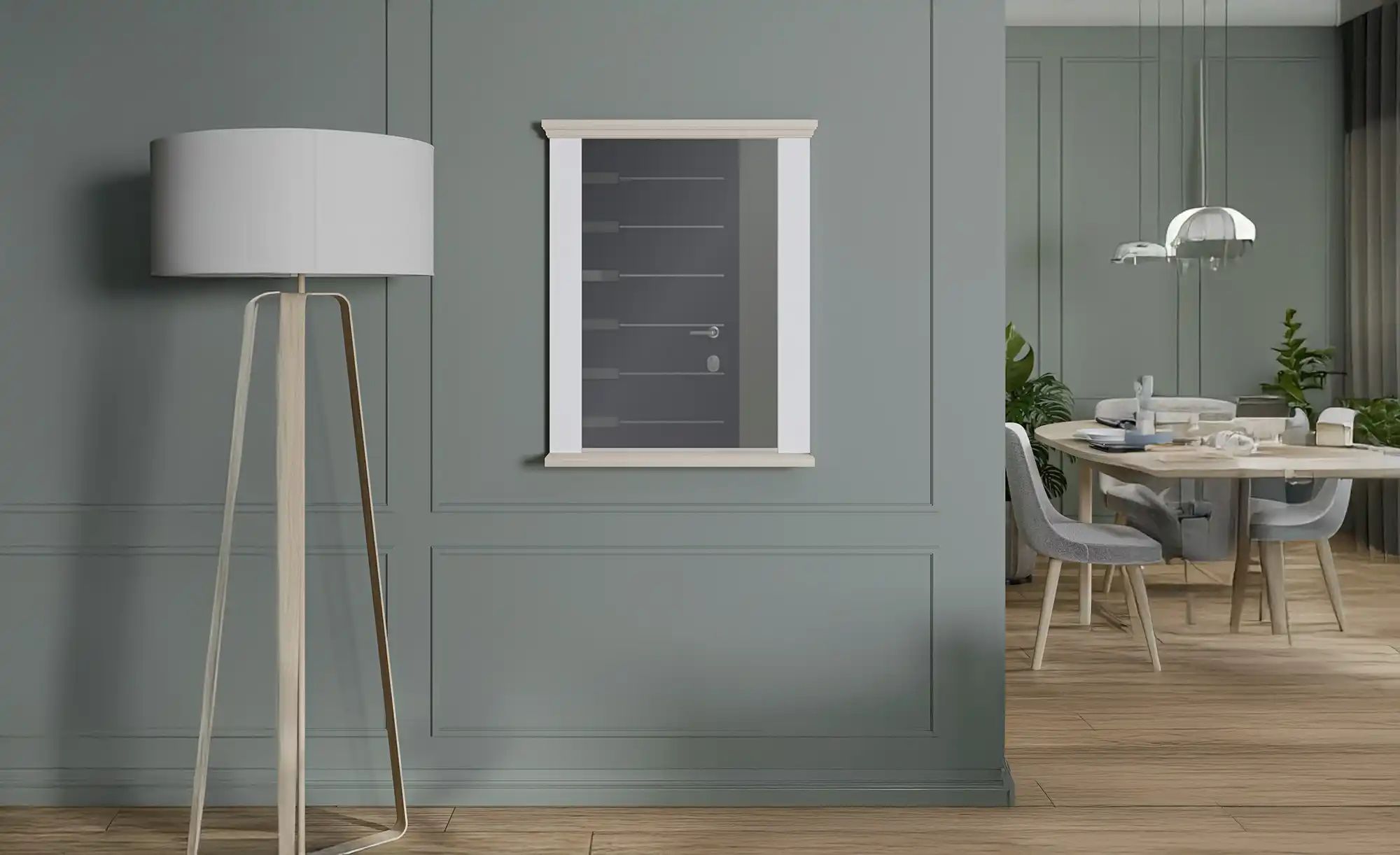 Spiegel  Countryside ¦ weiß ¦ Holzwerkstoff,Glas ¦ Maße (cm): B: 69,8 H: 86 günstig online kaufen