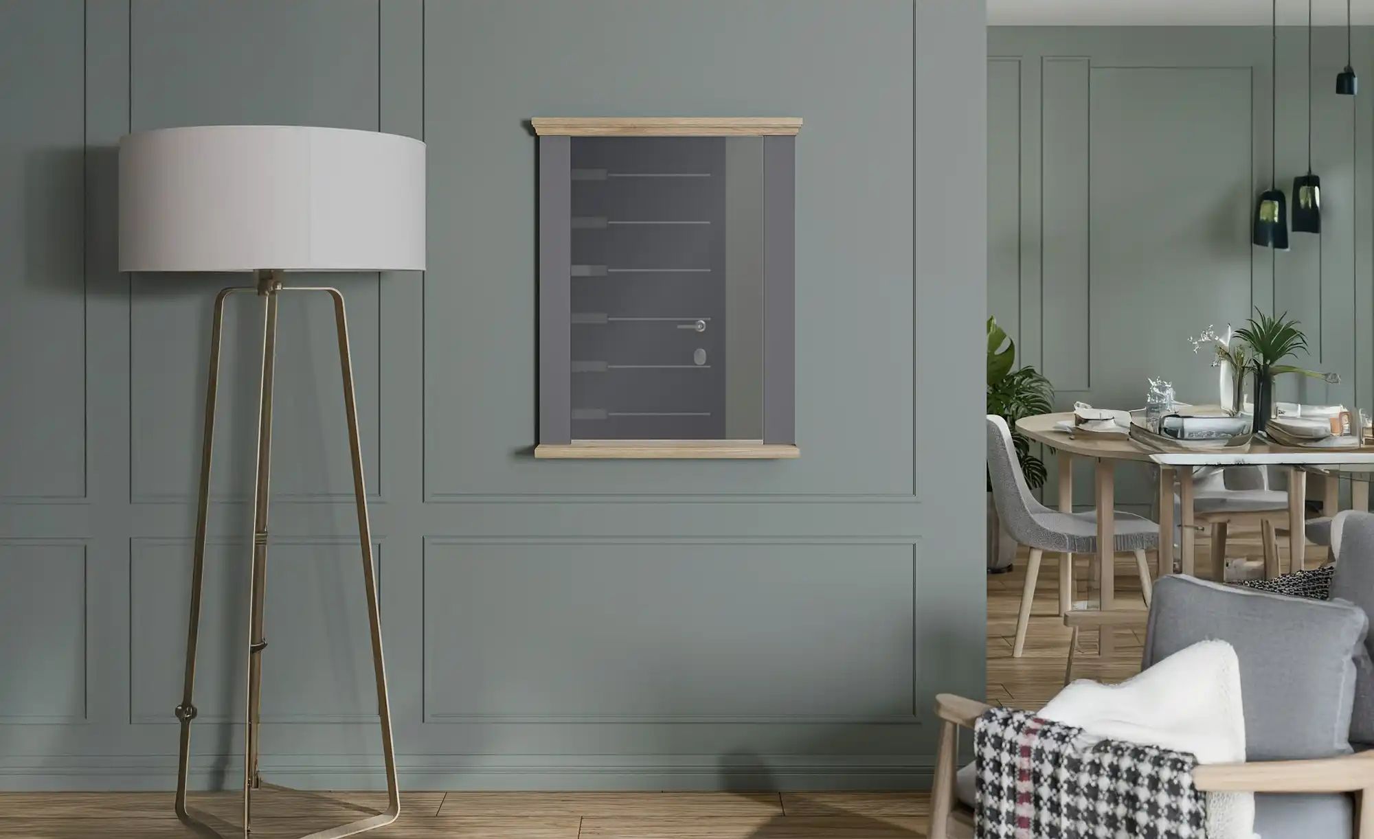 Spiegel  Countryside ¦ grau ¦ Holzwerkstoff,Glas ¦ Maße (cm): B: 69,8 H: 86 günstig online kaufen