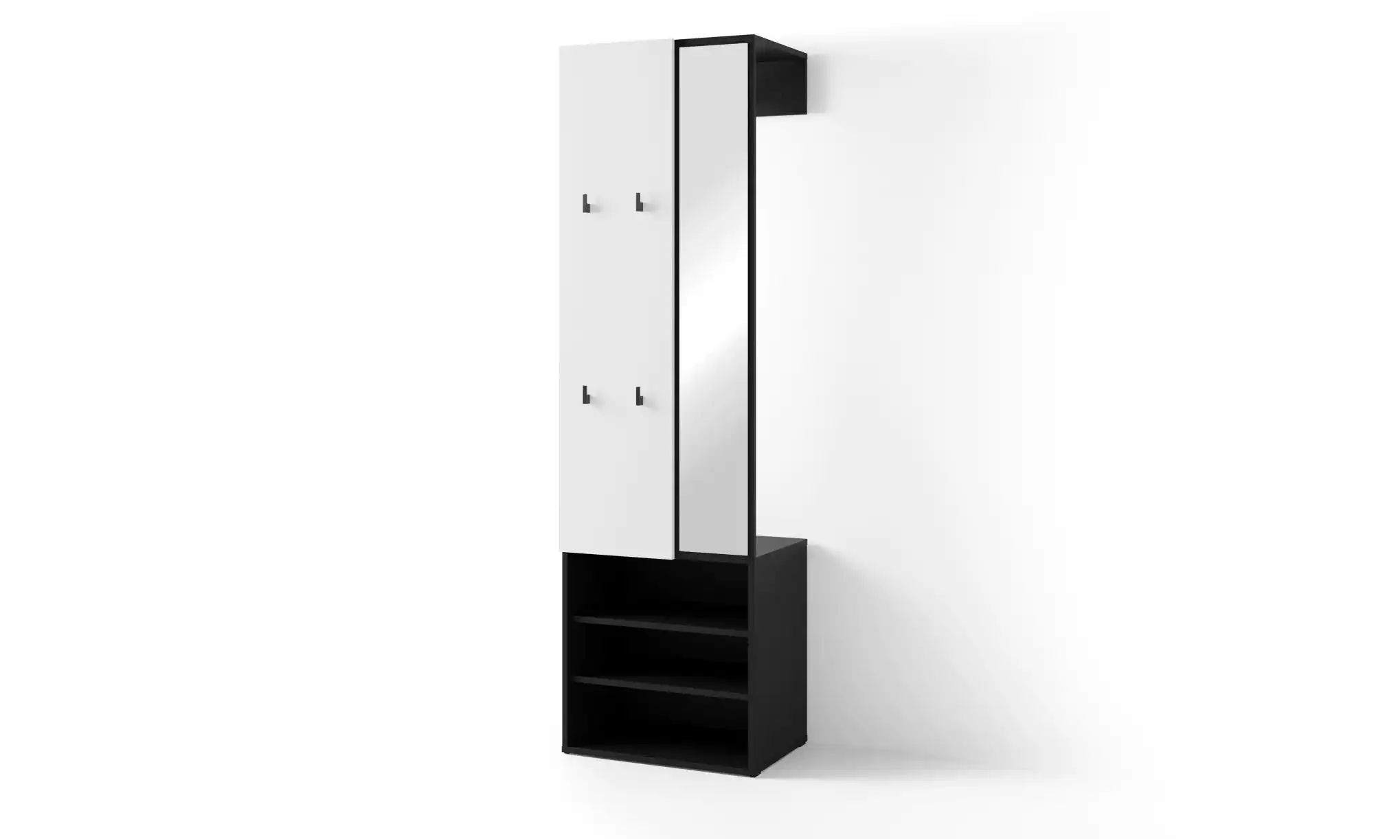 by Living Kompaktgarderobe   ¦ weiß ¦ Maße (cm): B: 55 H: 187,5 Garderoben günstig online kaufen