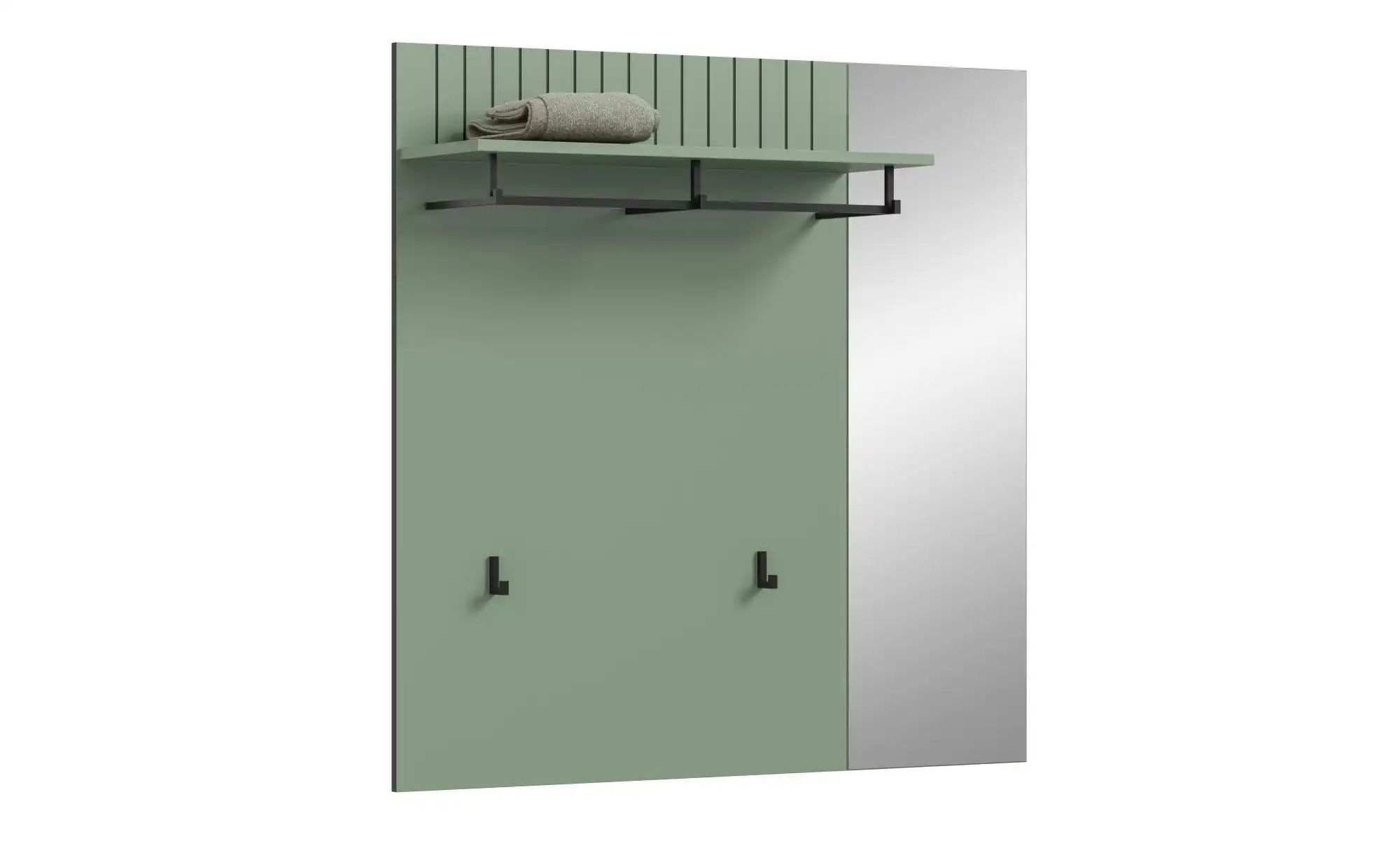 Garderobenpaneel   ¦ grün ¦ Holzwerkstoff ¦ Maße (cm): B: 106 H: 106 Garder günstig online kaufen