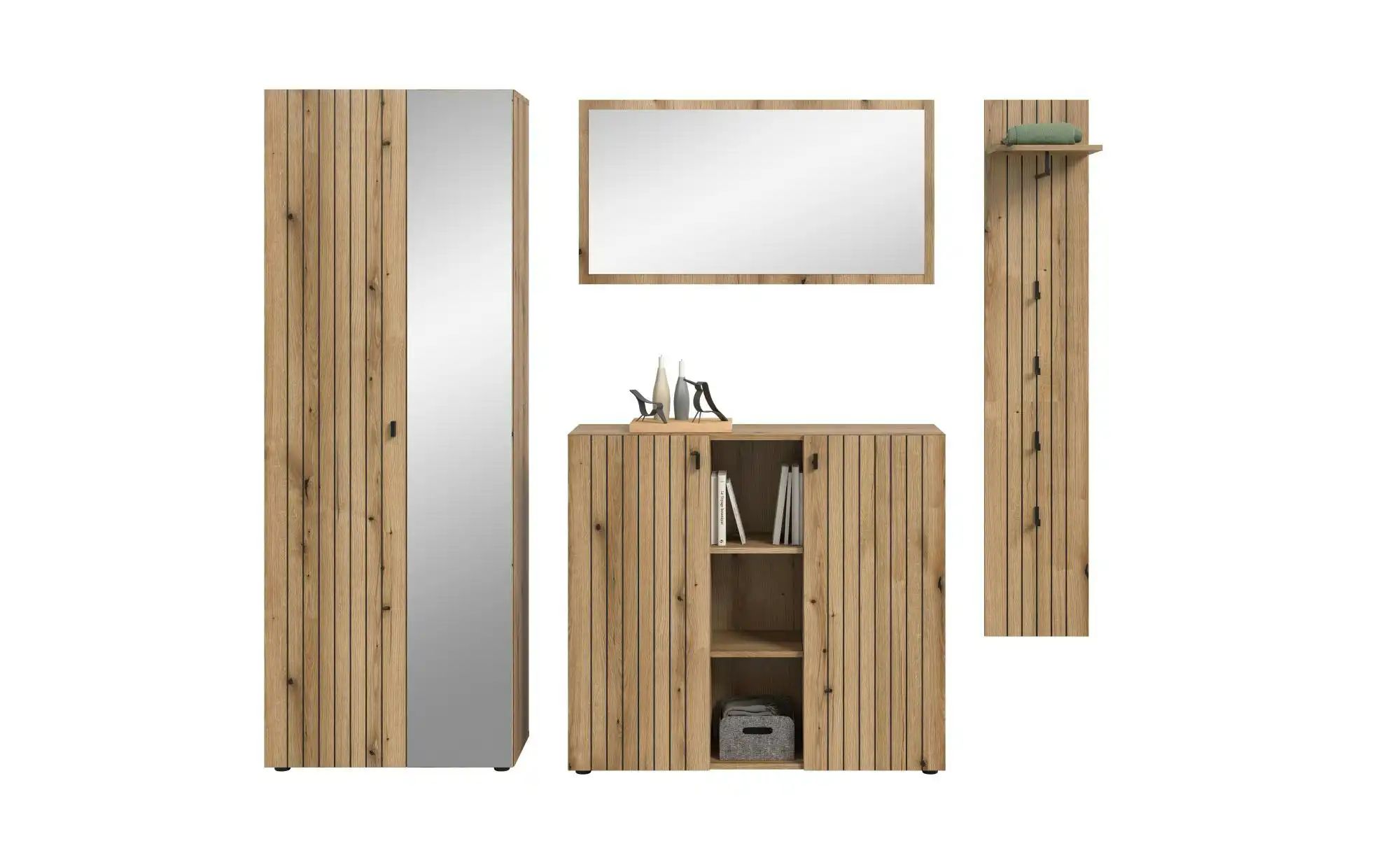 Garderobenkombination   ¦ holzfarben ¦ Maße (cm): B: 237 H: 192 Garderoben günstig online kaufen