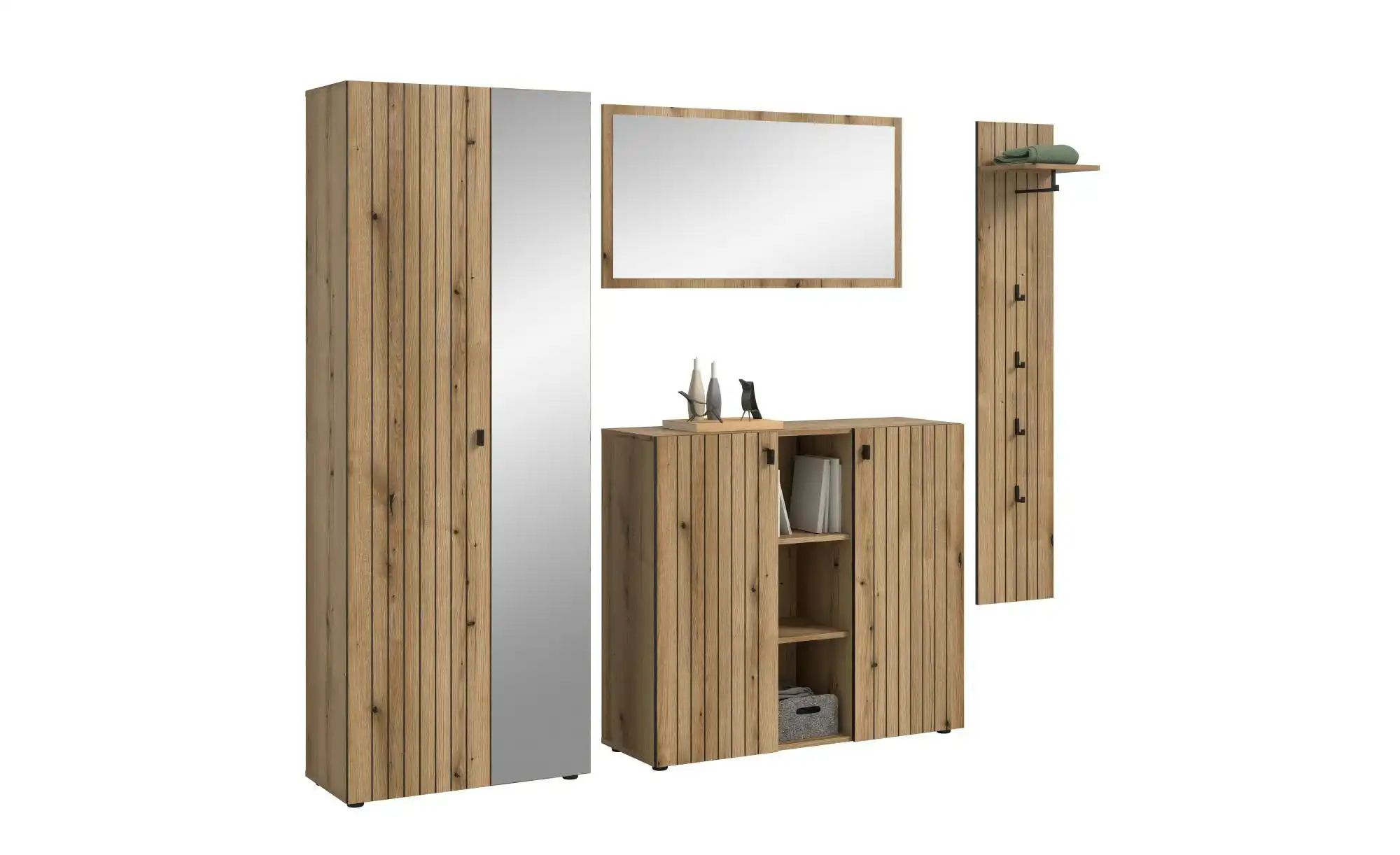 Garderobenkombination   ¦ holzfarben ¦ Maße (cm): B: 237 H: 192 Garderoben günstig online kaufen