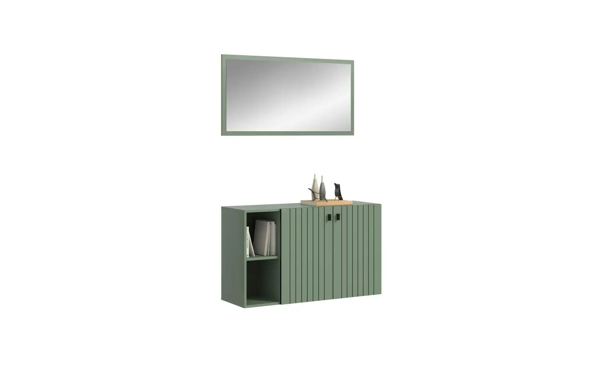 Garderobenkombination   ¦ grün ¦ Maße (cm): B: 106 H: 192 Garderoben & Klei günstig online kaufen