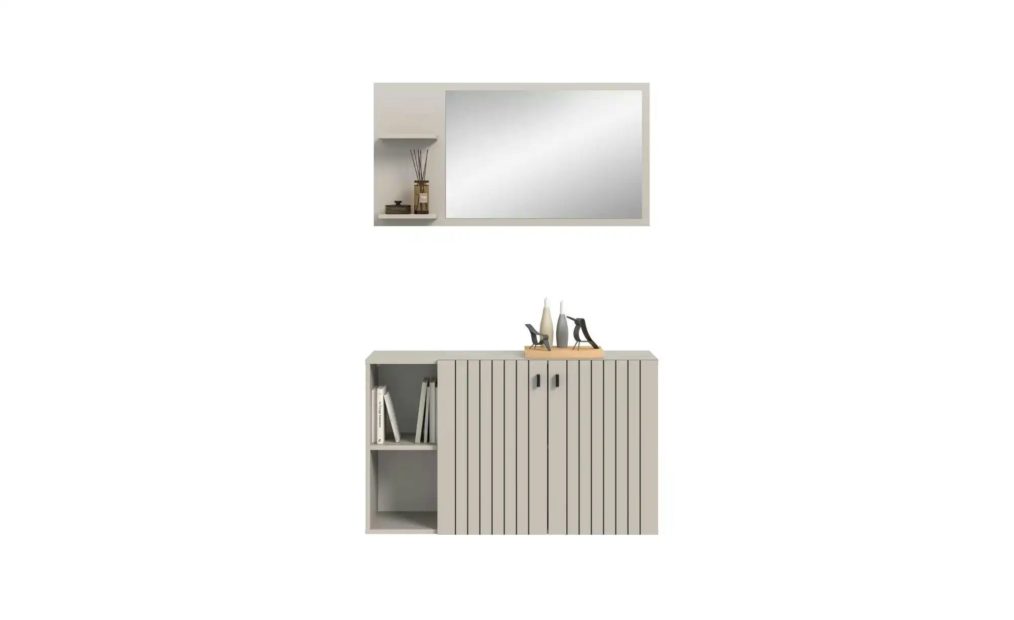 Garderobenkombination   ¦ creme ¦ Maße (cm): B: 106 H: 192 Garderoben & Kle günstig online kaufen