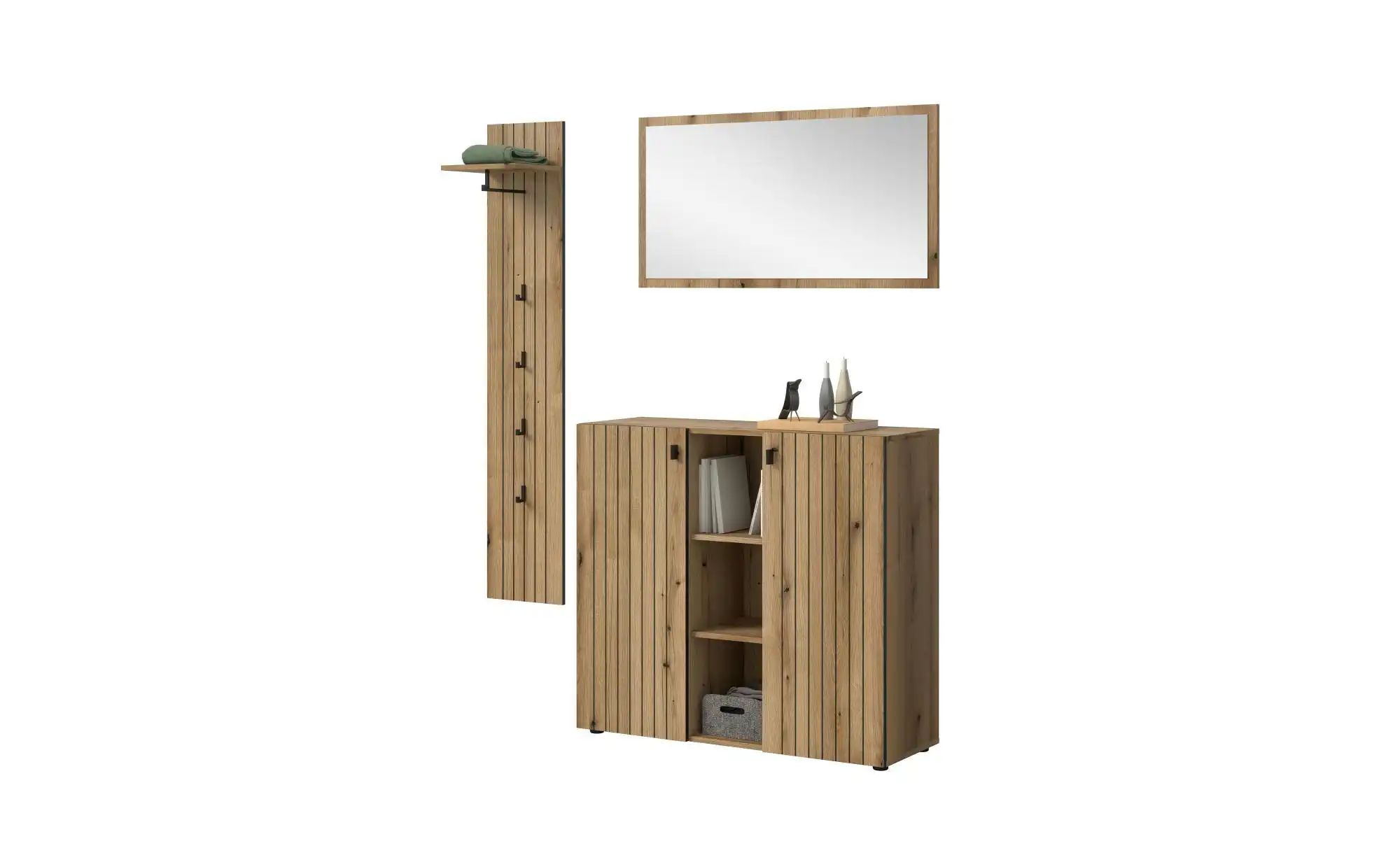 Garderobenkombination   ¦ holzfarben ¦ Maße (cm): B: 157 H: 192 Garderoben günstig online kaufen