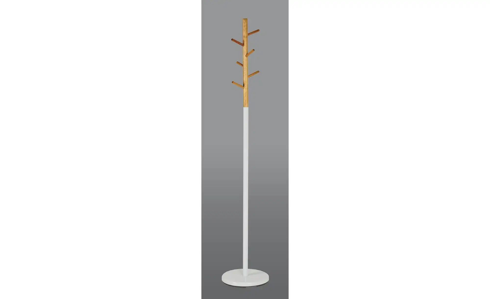 Thumbnail - Garderobenständer   ¦ weiß ¦ Metall,Massivholz ¦ Maße (cm): B: 30 H: 173 Garderoben & Kleiderstangen > Garderobenständer...