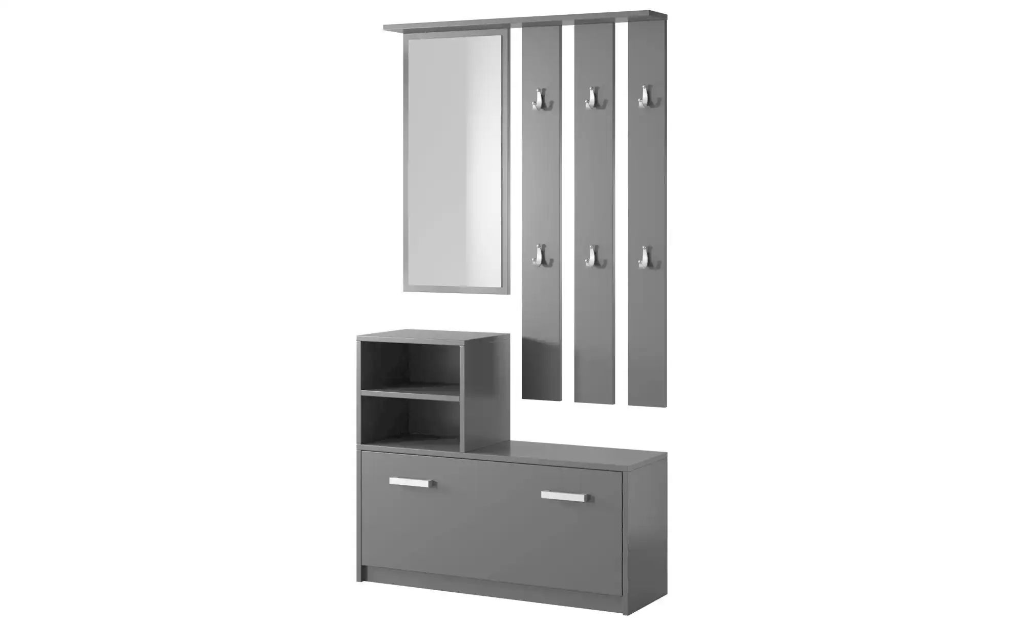 Selsey Garderobenset   ¦ schwarz ¦ Maße (cm): B: 85 H: 160 Garderoben & Kle günstig online kaufen