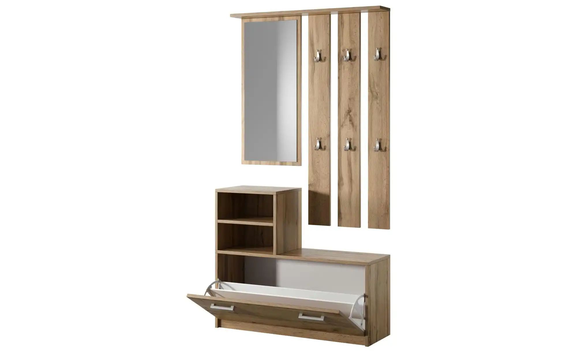 Thumbnail - Selsey Garderobenset   ¦ holzfarben ¦ Maße (cm): B: 85 H: 160 Garderoben & Kleiderstangen > Garderobensysteme - Höffner