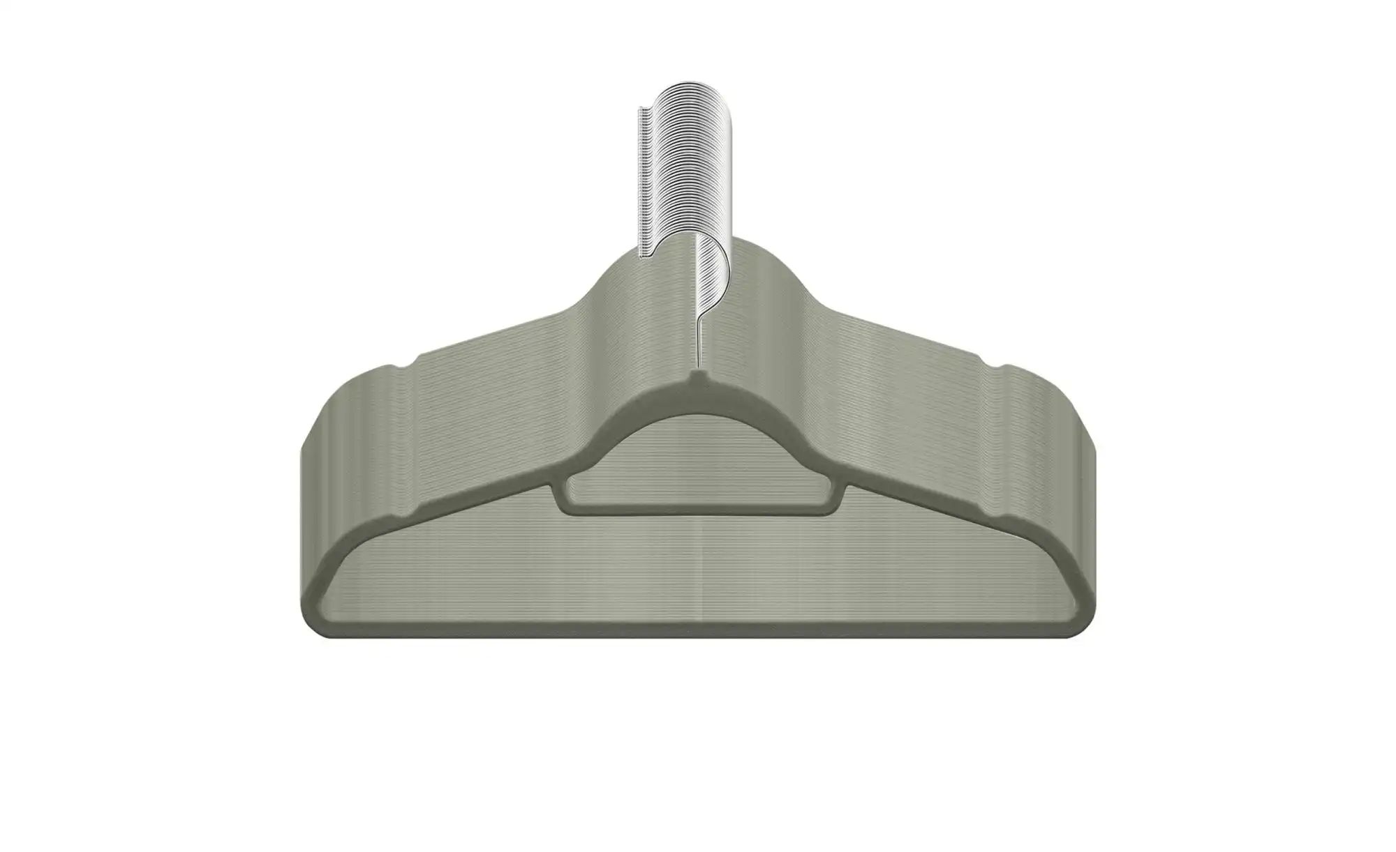 Kleiderbügel 20er-Set   ¦ grau ¦ Metall,Kunststoff,Stoff ¦ Maße (cm): B: 43 günstig online kaufen