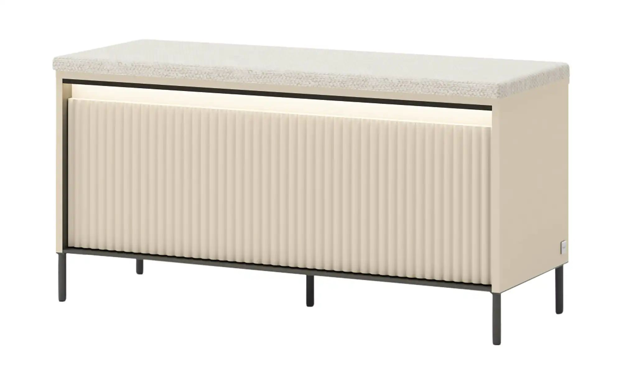 Garderobenbank Mit Stauraum Torbole ¦ beige ¦ Maße (cm): B: 101 H: 52 T: 38.0 Bänke > Einzelbänke - Höffner