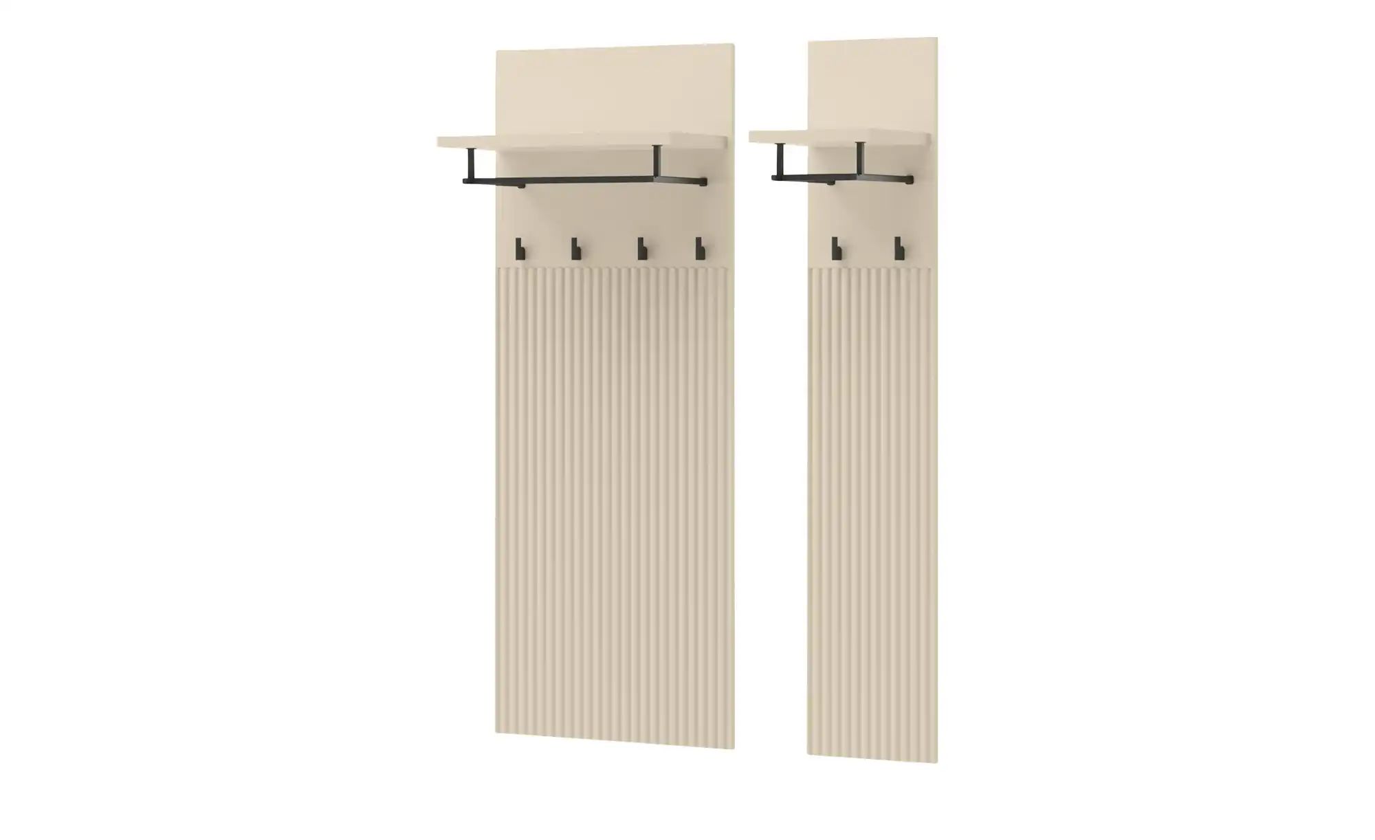 Garderobenpaneel-Set mit Ablage Torbole beige Holzwerkstoff Maße (cm): B: 50 H: 132 T: 27.0 - Höffner