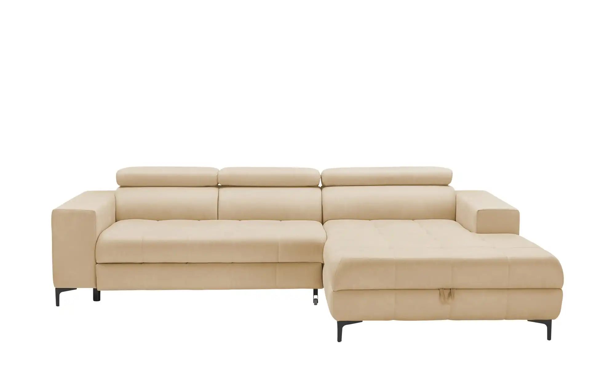 switch Ecksofa aus Mikrofaser Caro ¦ beige ¦ Maße (cm): B: 289 H: 93 T: 175 günstig online kaufen