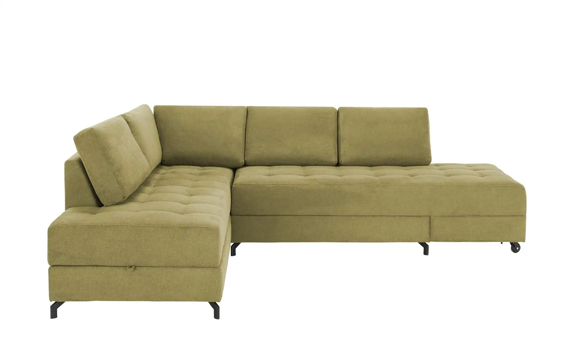 smart Ecksofa  Carla ¦ grün ¦ Maße (cm): B: 291 H: 88 T: 222 Polstermöbel > günstig online kaufen