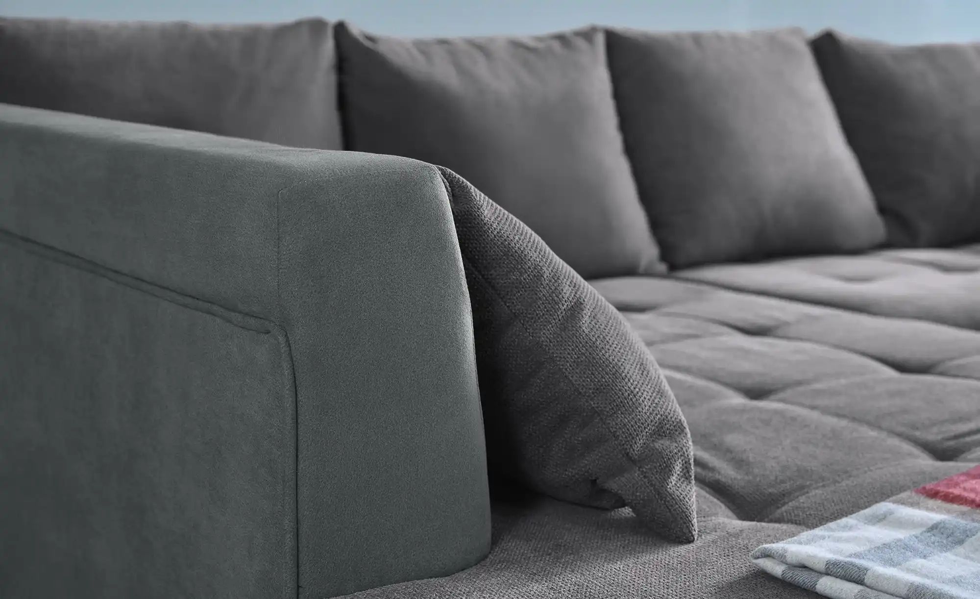 smart Ecksofa  Wilma ¦ grau ¦ Maße (cm): B: 302 H: 82 T: 202.0 Polstermöbel günstig online kaufen