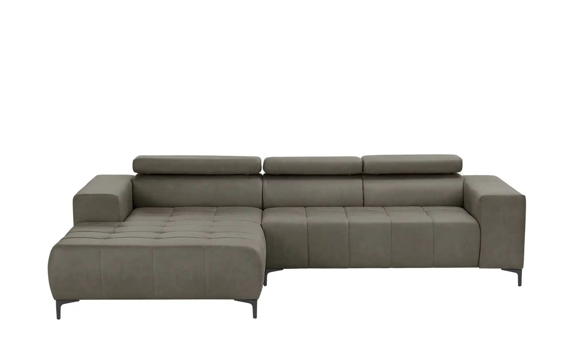 switch Ecksofa aus Mikrofaser Caro ¦ grau ¦ Maße (cm): B: 289 H: 93 T: 175 günstig online kaufen