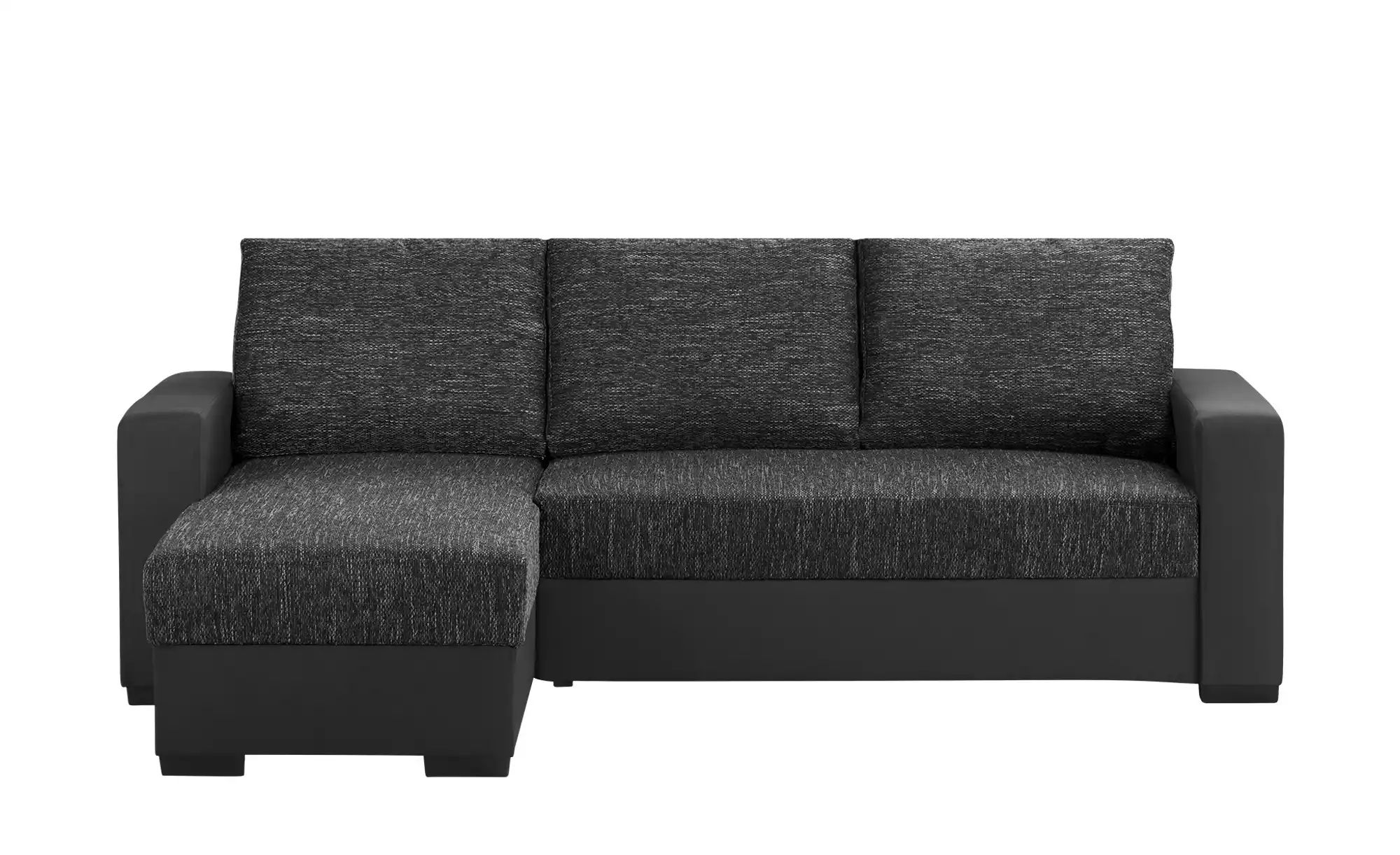 Ecksofa  Navarra ¦ schwarz ¦ Maße (cm): B: 237 H: 83 T: 156 Polstermöbel > günstig online kaufen