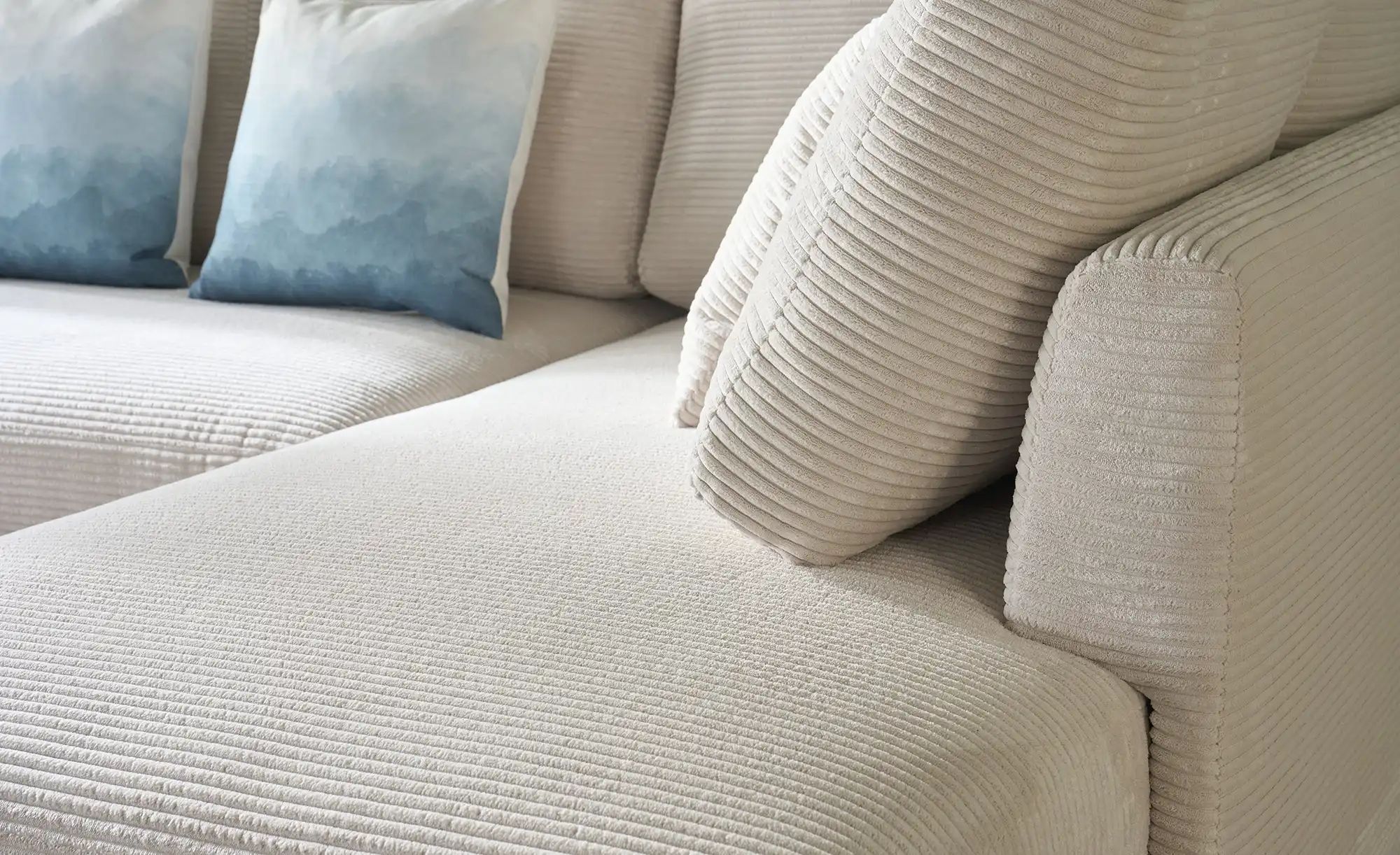 bobb Ecksofa mit Boxspringpolsterung  Lisa de Luxe ¦ creme ¦ Maße (cm): B: günstig online kaufen