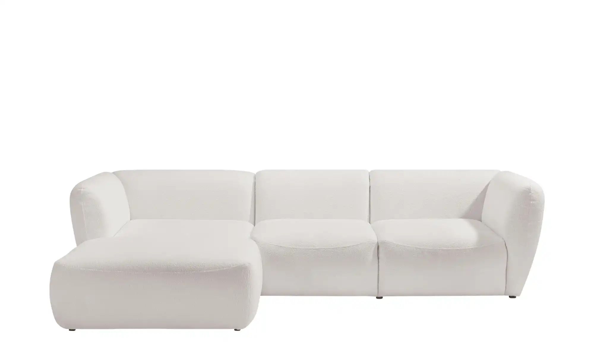 switch Ecksofa in Bouclé Candelo ¦ weiß ¦ Maße (cm): B: 306 H: 75 T: 172 Po günstig online kaufen