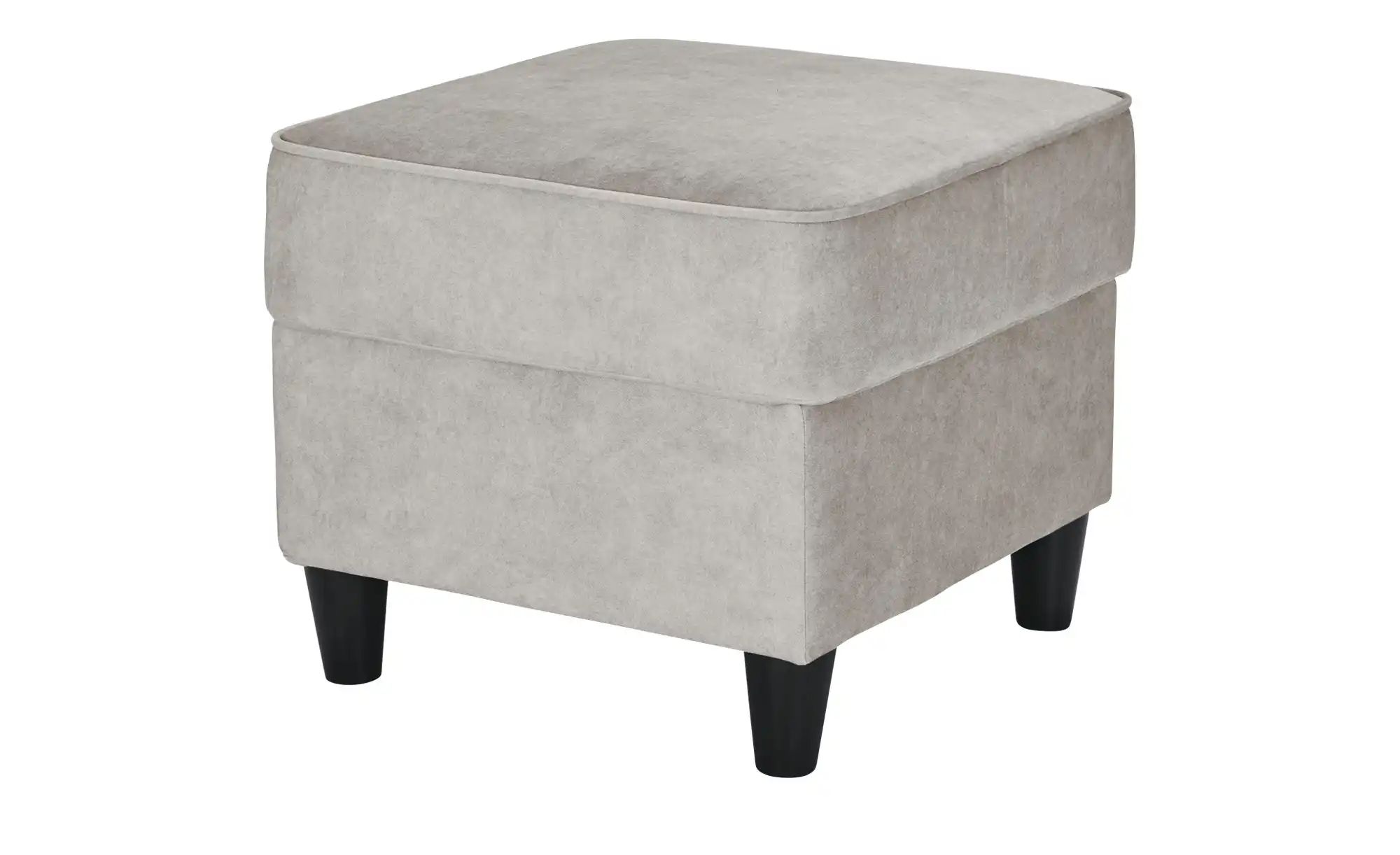 Hocker  Kivana ¦ grau ¦ Maße (cm): B: 52 H: 45 T: 52 Polstermöbel > Hocker günstig online kaufen