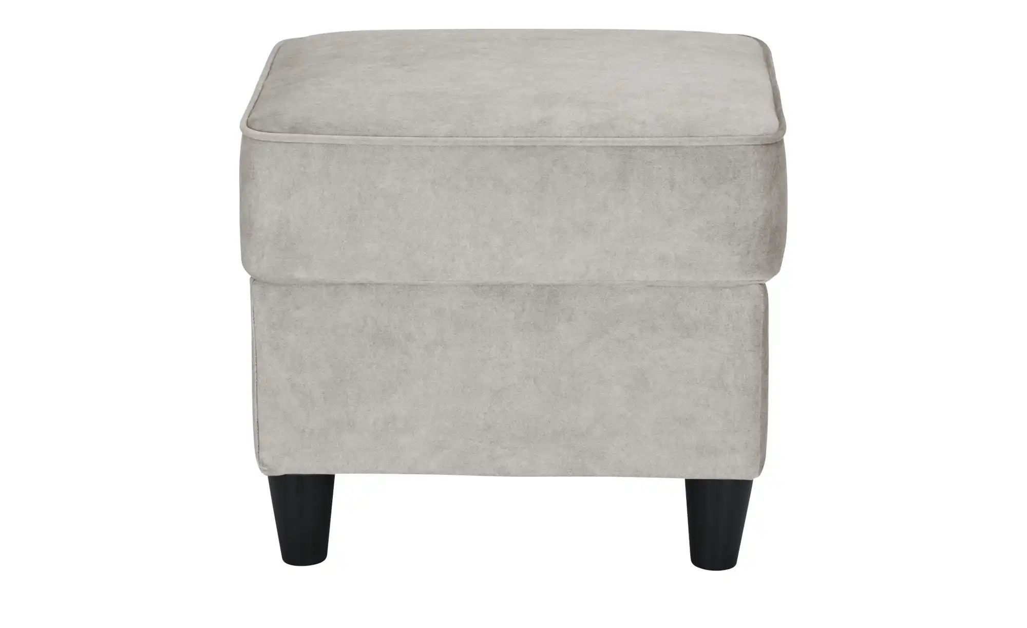 Hocker  Kivana ¦ grau ¦ Maße (cm): B: 52 H: 45 T: 52 Polstermöbel > Hocker günstig online kaufen