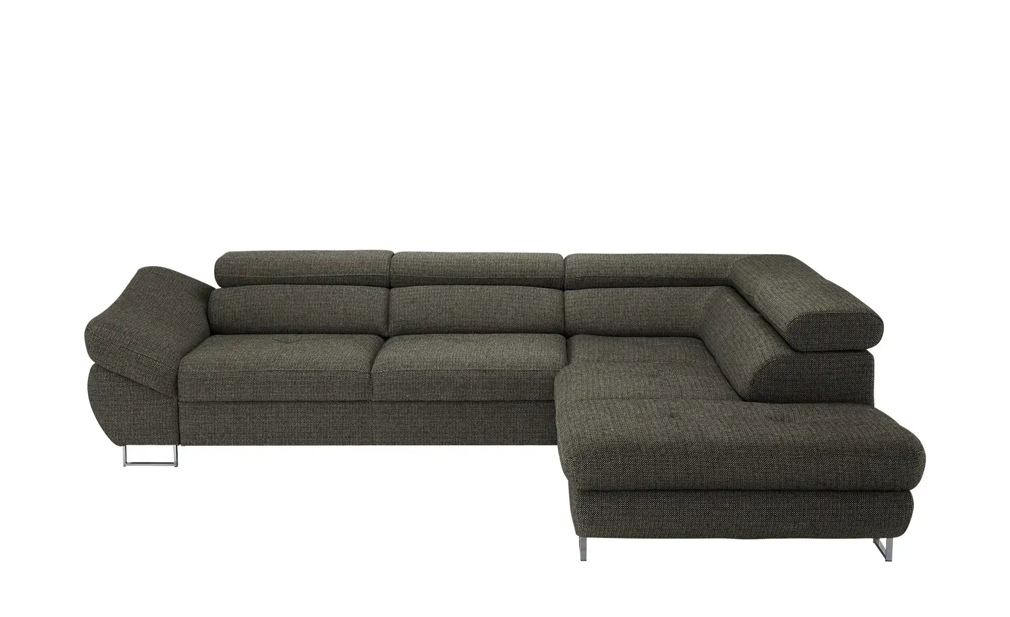 switch Ecksofa aus Flachgewebe Fabio ¦ grau ¦ Maße (cm): B: 280 H: 69 T: 23 günstig online kaufen