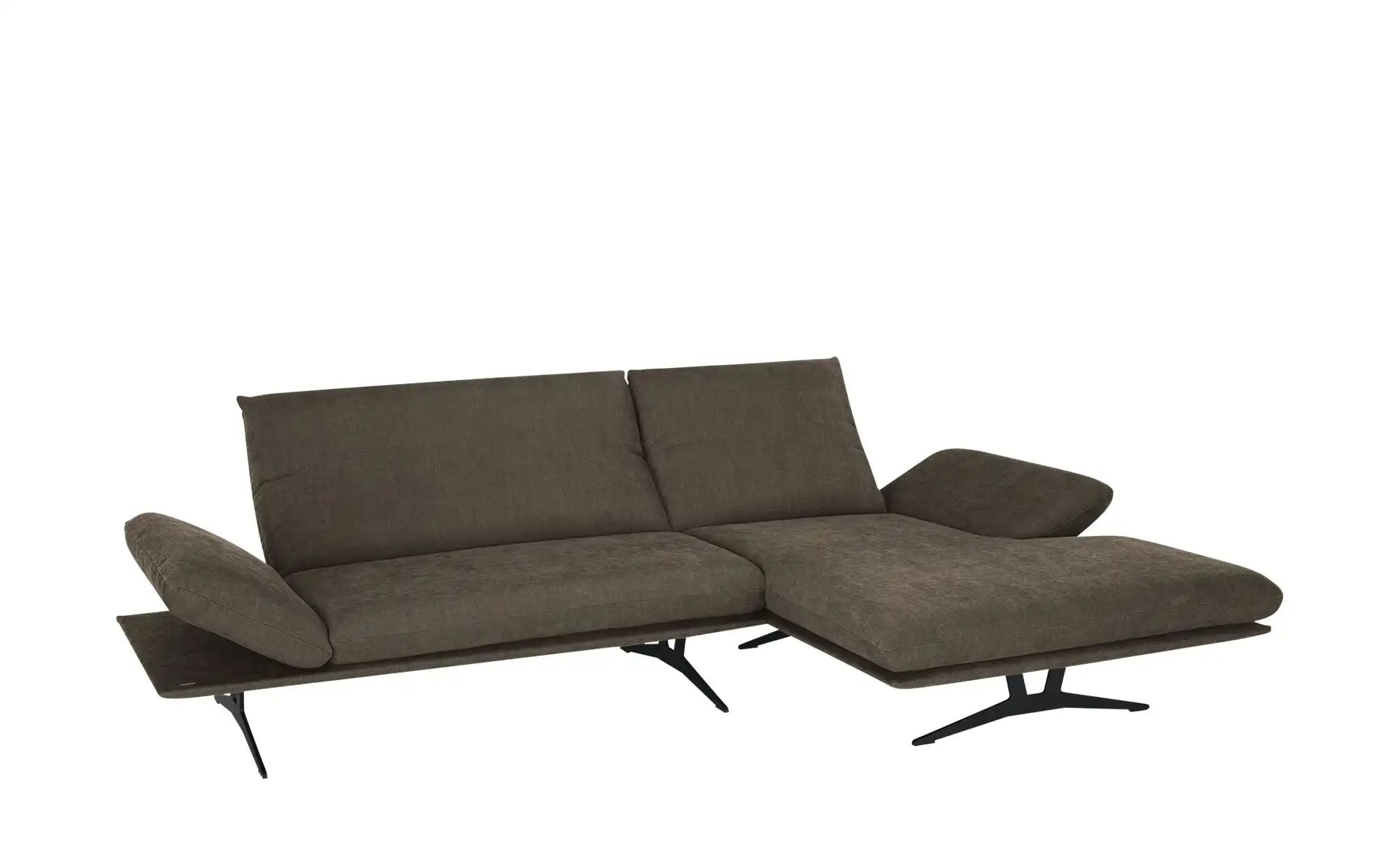 KOINOR Ecksofa  aus Flachgewebe Francis  ¦ braun ¦ Maße (cm): B: 284 H: 93 günstig online kaufen