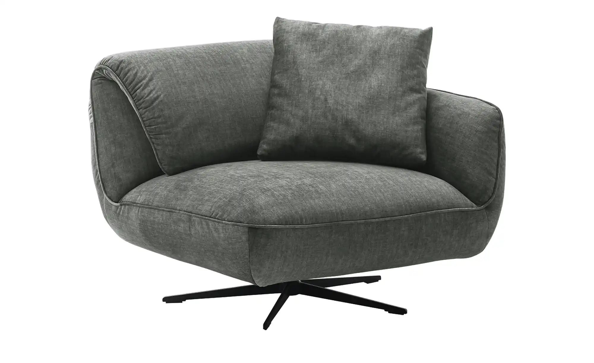 pop Drehsessel aus Flachgewebe Ventus ¦ grau ¦ Maße (cm): B: 101 H: 111 T: günstig online kaufen