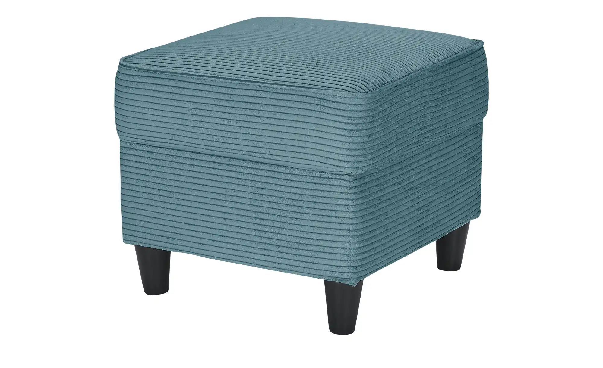 Hocker  Kivana ¦ türkis/petrol ¦ Maße (cm): B: 52 H: 45 T: 52 Polstermöbel günstig online kaufen