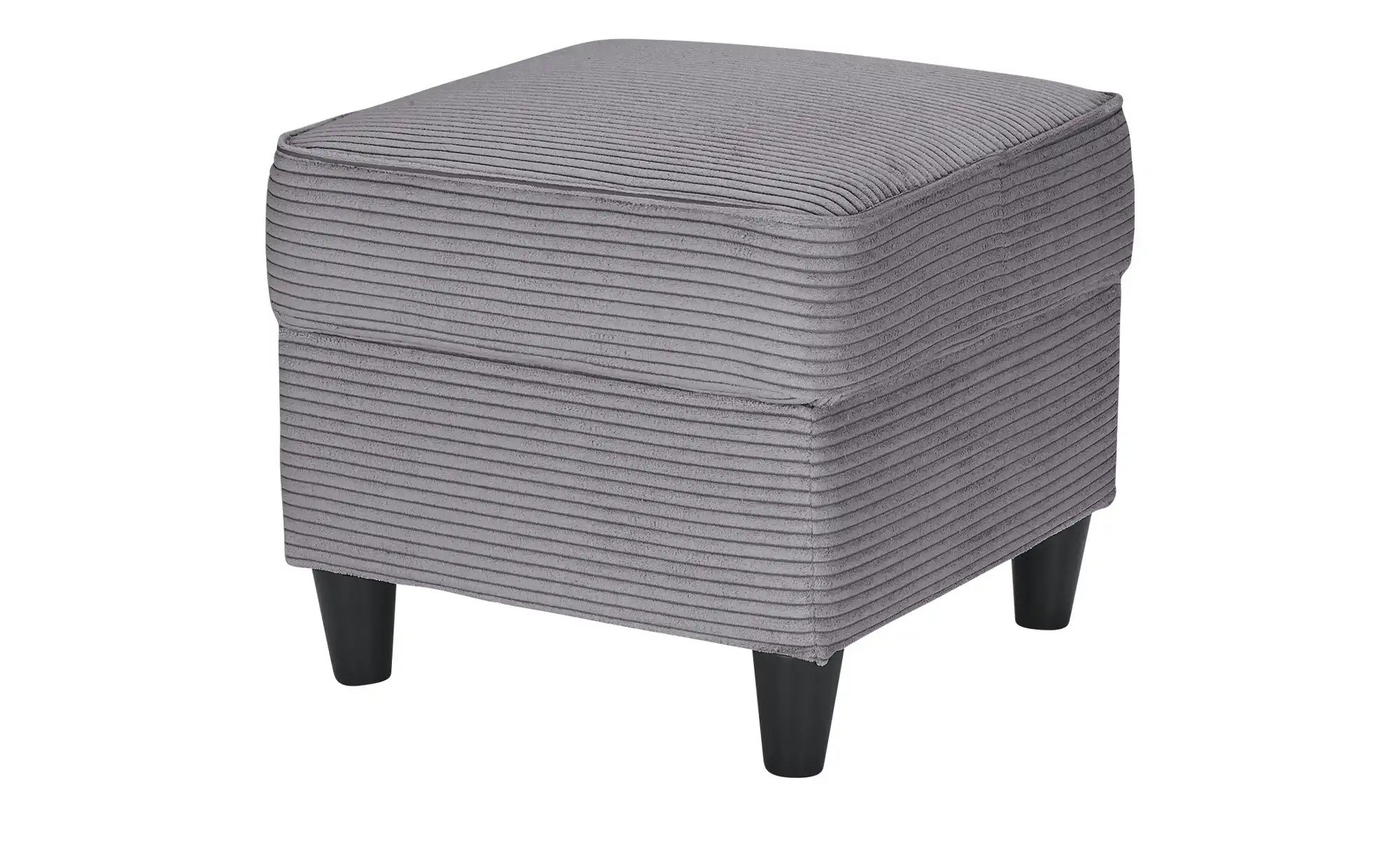 Hocker  Kivana ¦ grau ¦ Maße (cm): B: 52 H: 45 T: 52 Polstermöbel > Hocker günstig online kaufen