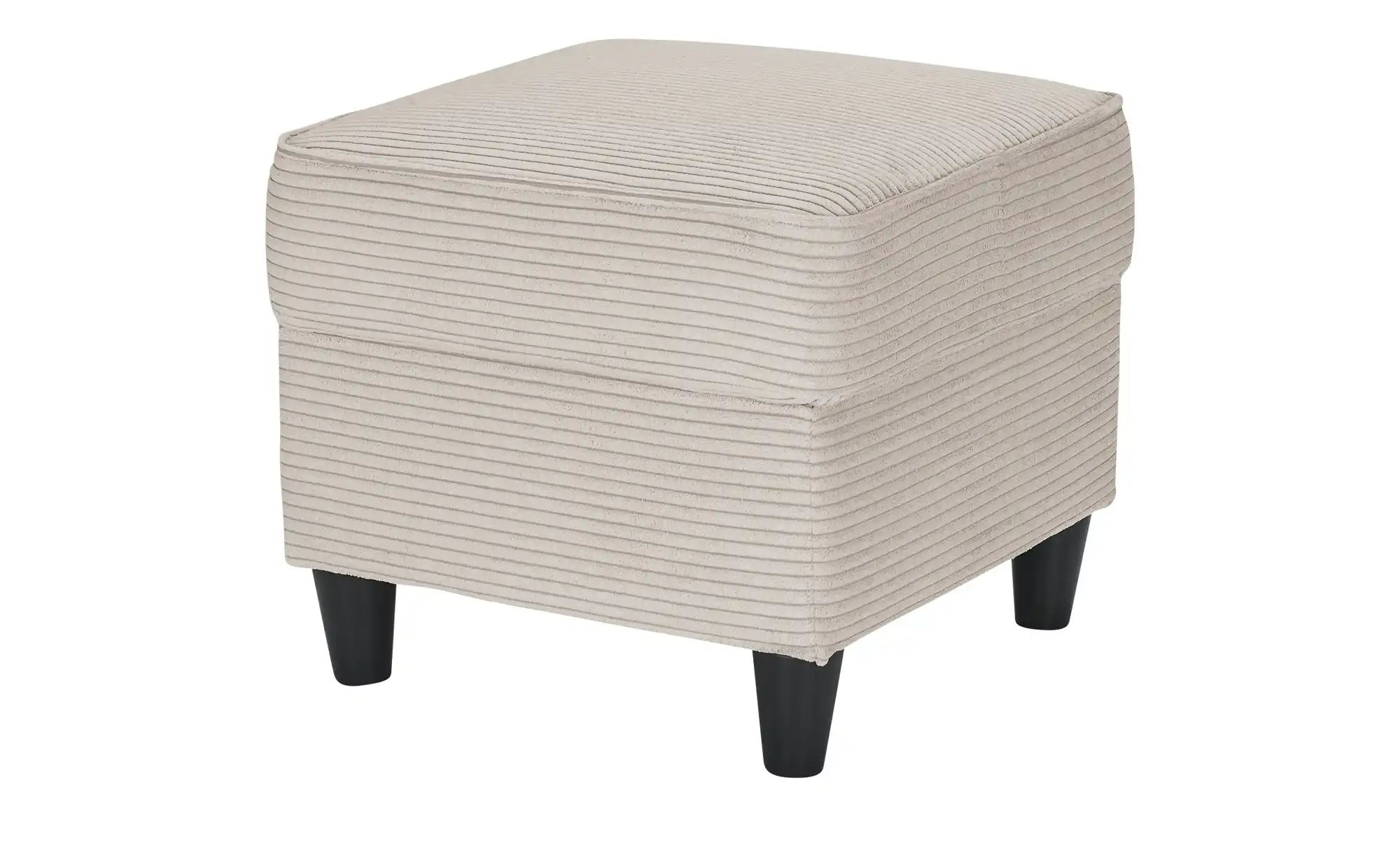 Hocker  Kivana ¦ creme ¦ Maße (cm): B: 52 H: 45 T: 52 Polstermöbel > Hocker günstig online kaufen