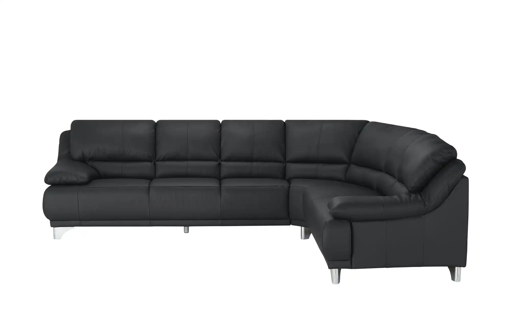 Ecksofa  aus Echtleder Maranello ¦ schwarz ¦ Maße (cm): B: 295 H: 87 T: 253 günstig online kaufen