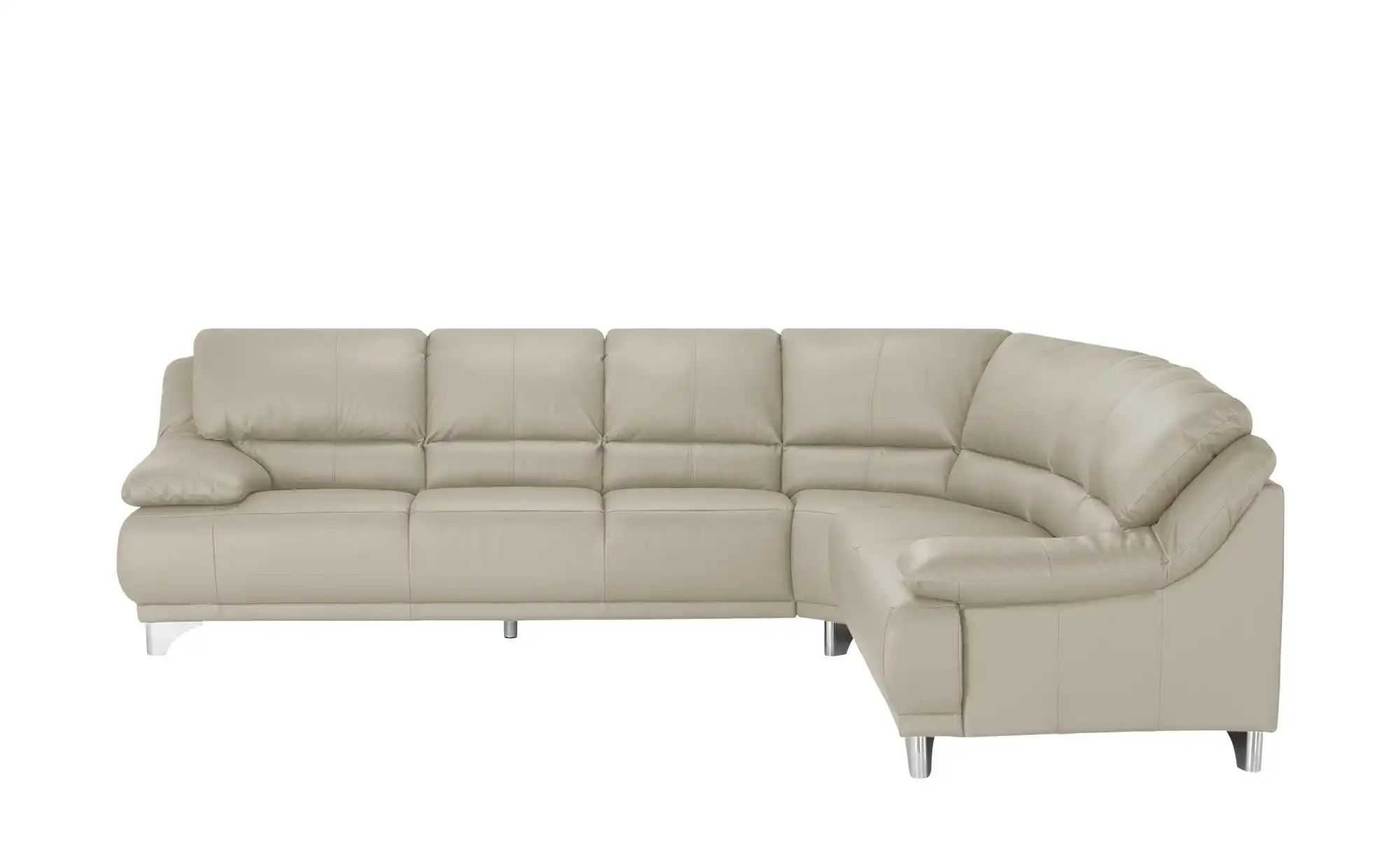 Ecksofa  aus Echtleder Maranello ¦ grau ¦ Maße (cm): B: 295 H: 87 T: 253 Po günstig online kaufen