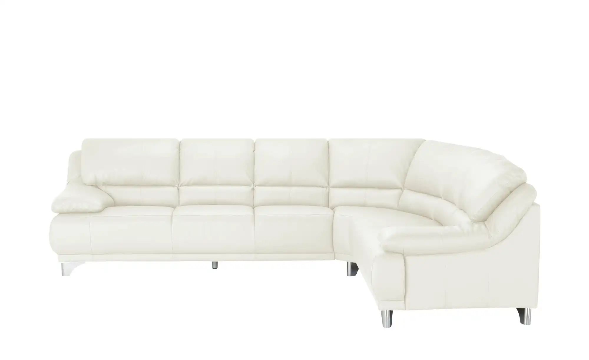 Ecksofa  aus Echtleder Maranello ¦ weiß ¦ Maße (cm): B: 295 H: 87 T: 253 Po günstig online kaufen