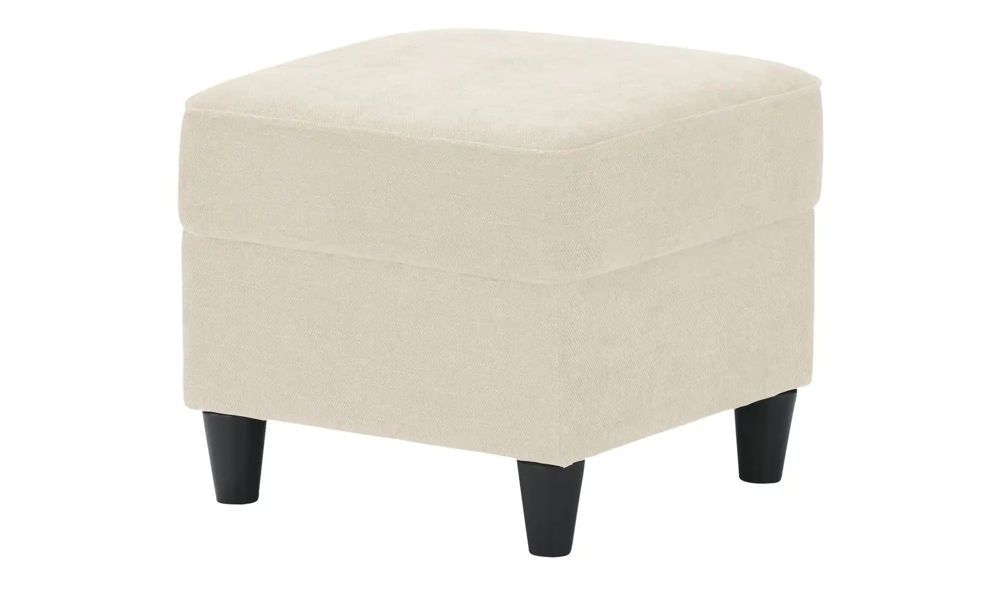 Hocker  Kivana ¦ creme ¦ Maße (cm): B: 52 H: 45 T: 52 Polstermöbel > Hocker günstig online kaufen