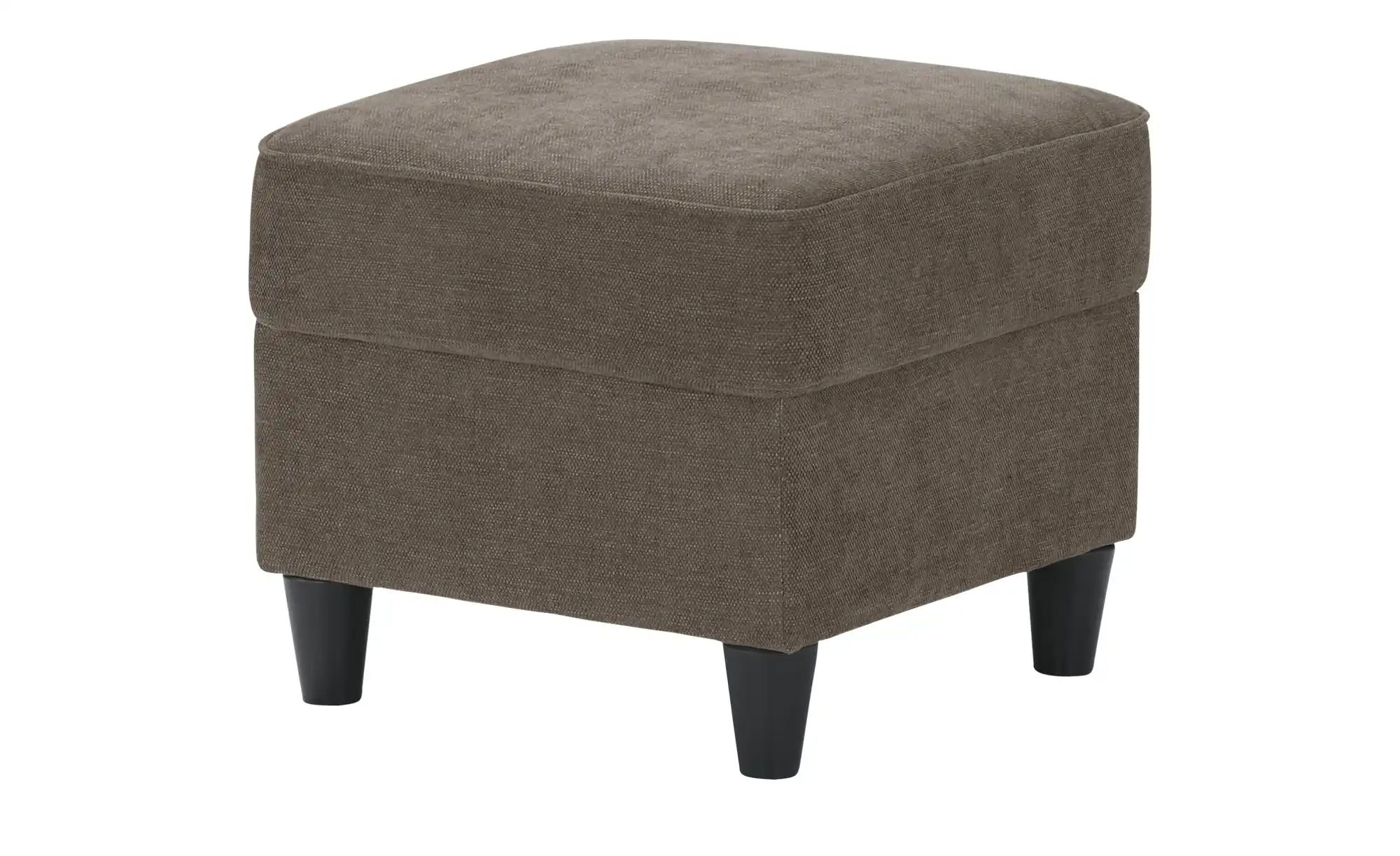 Hocker  Kivana ¦ braun ¦ Maße (cm): B: 52 H: 45 T: 52 Polstermöbel > Hocker günstig online kaufen