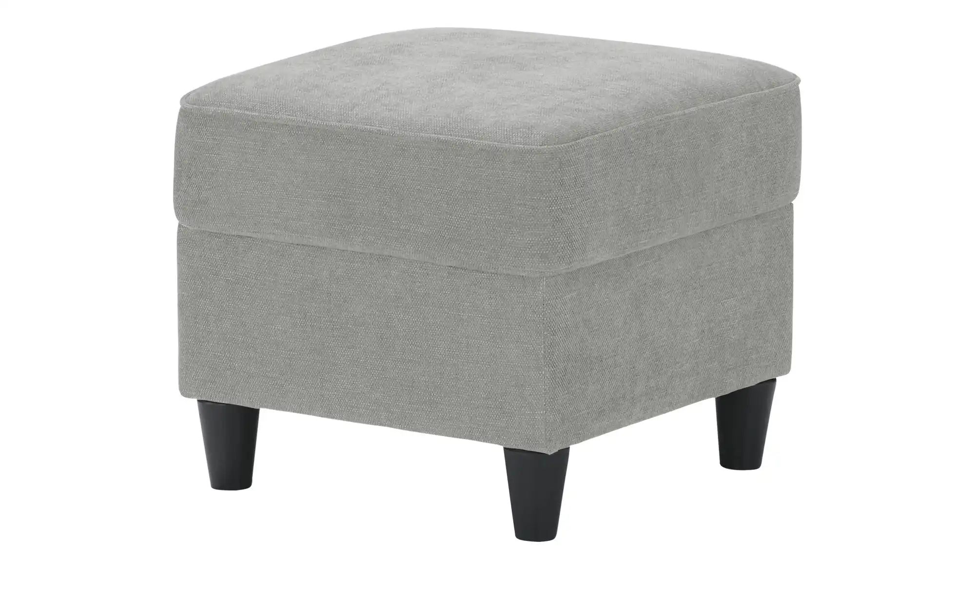 Hocker  Kivana ¦ grau ¦ Maße (cm): B: 52 H: 45 T: 52 Polstermöbel > Hocker günstig online kaufen