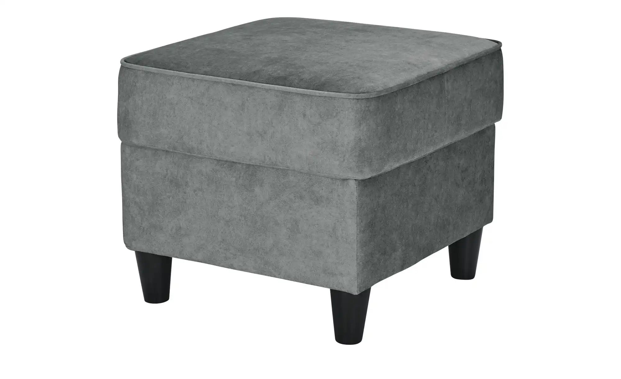 Hocker  Kivana ¦ grau ¦ Maße (cm): B: 52 H: 45 T: 52 Polstermöbel > Hocker günstig online kaufen