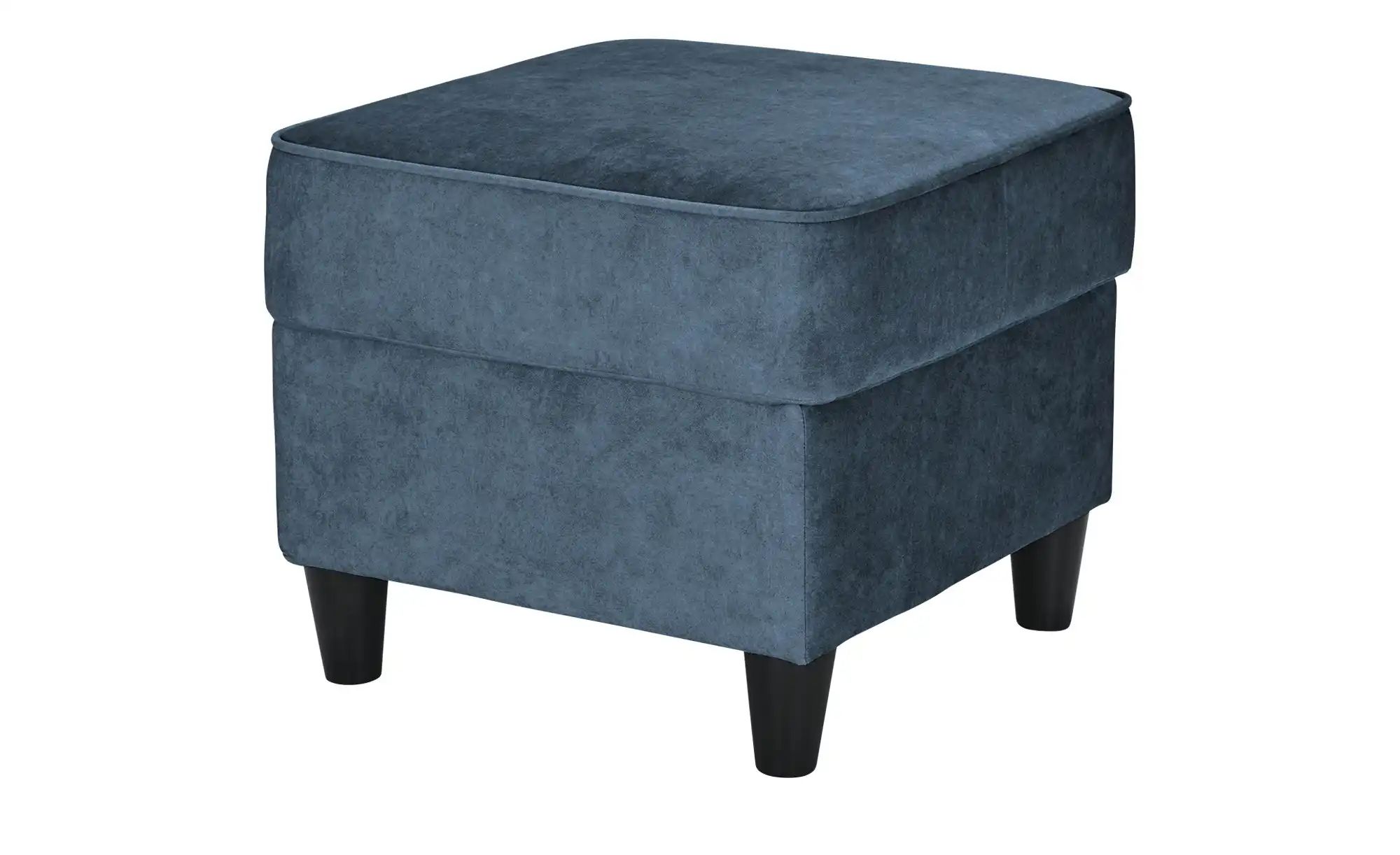 Hocker  Kivana ¦ blau ¦ Maße (cm): B: 52 H: 45 T: 52 Polstermöbel > Hocker günstig online kaufen