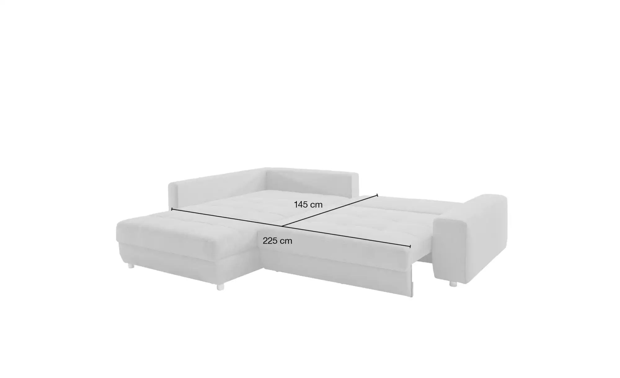 bobb Ecksofa  Arissa de Luxe ¦ creme ¦ Maße (cm): B: 265 H: 84 T: 215.0 Pol günstig online kaufen
