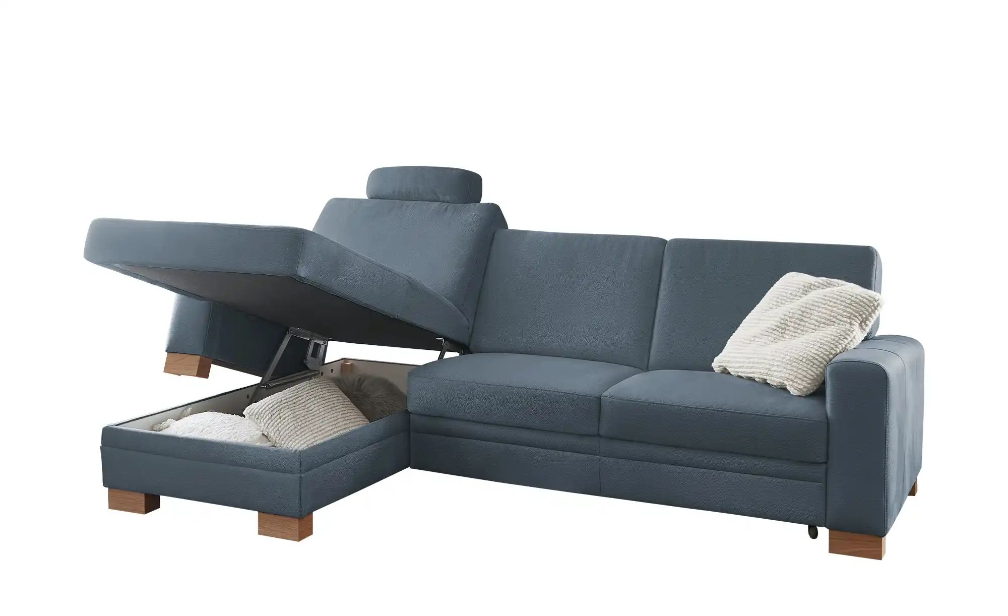 meinSofa Ecksofa  Uli-S ¦ blau ¦ Maße (cm): B: 270 H: 90 T: 258 Polstermöbe günstig online kaufen