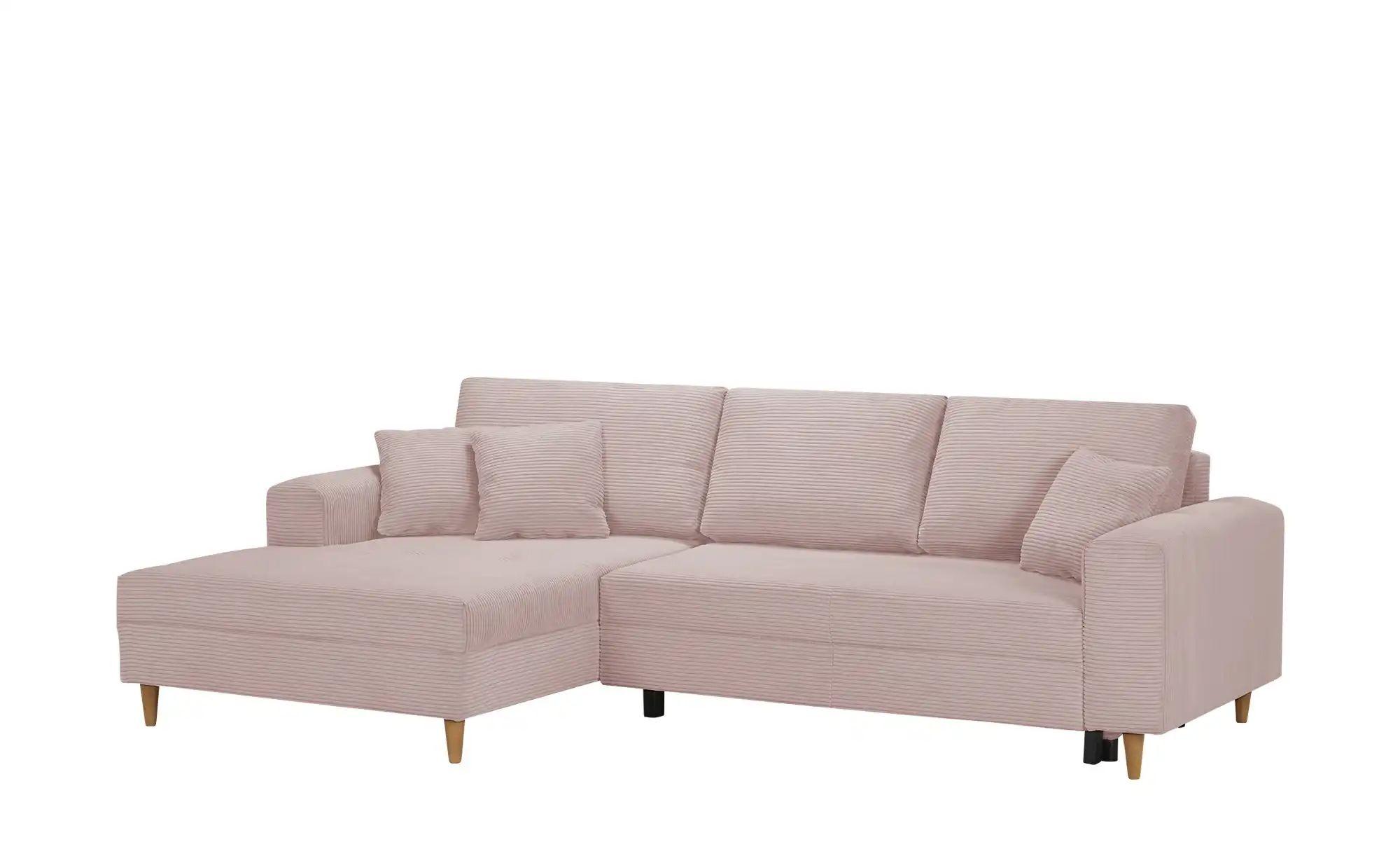 Ecksofa  Benedita ¦ rosa/pink ¦ Maße (cm): B: 275 H: 91 T: 173 Polstermöbel günstig online kaufen