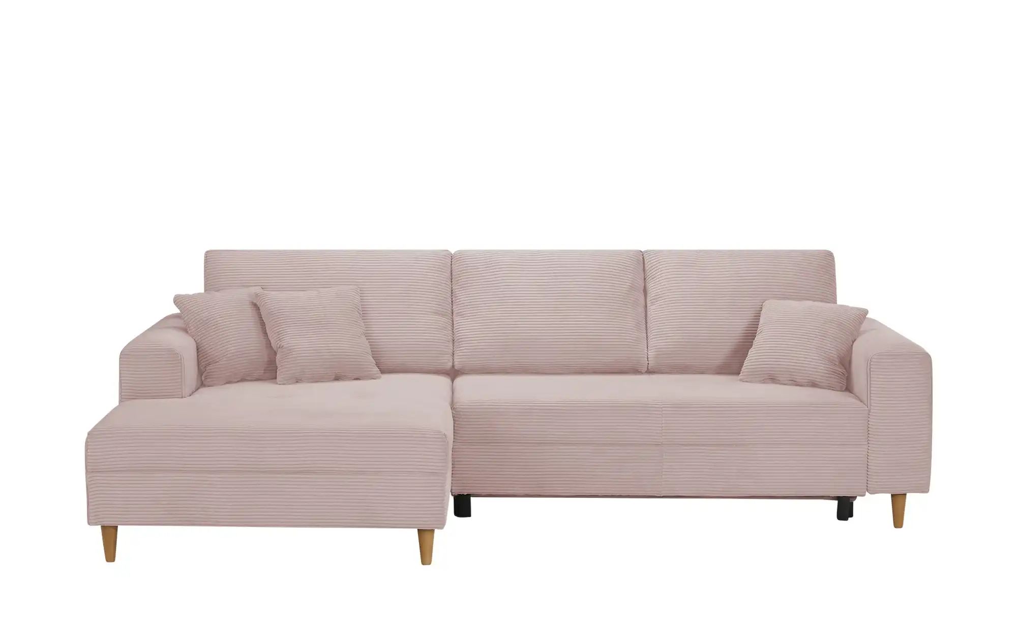 Ecksofa  Benedita ¦ rosa/pink ¦ Maße (cm): B: 275 H: 91 T: 173 Polstermöbel günstig online kaufen