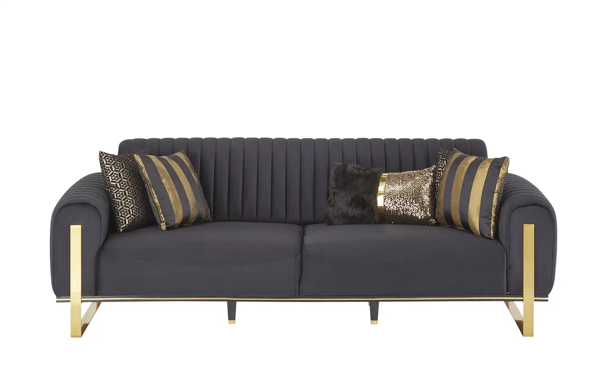 Sofa  Singapur ¦ schwarz ¦ Maße (cm): B: 238 H: 80 T: 95 Polstermöbel > Sof günstig online kaufen