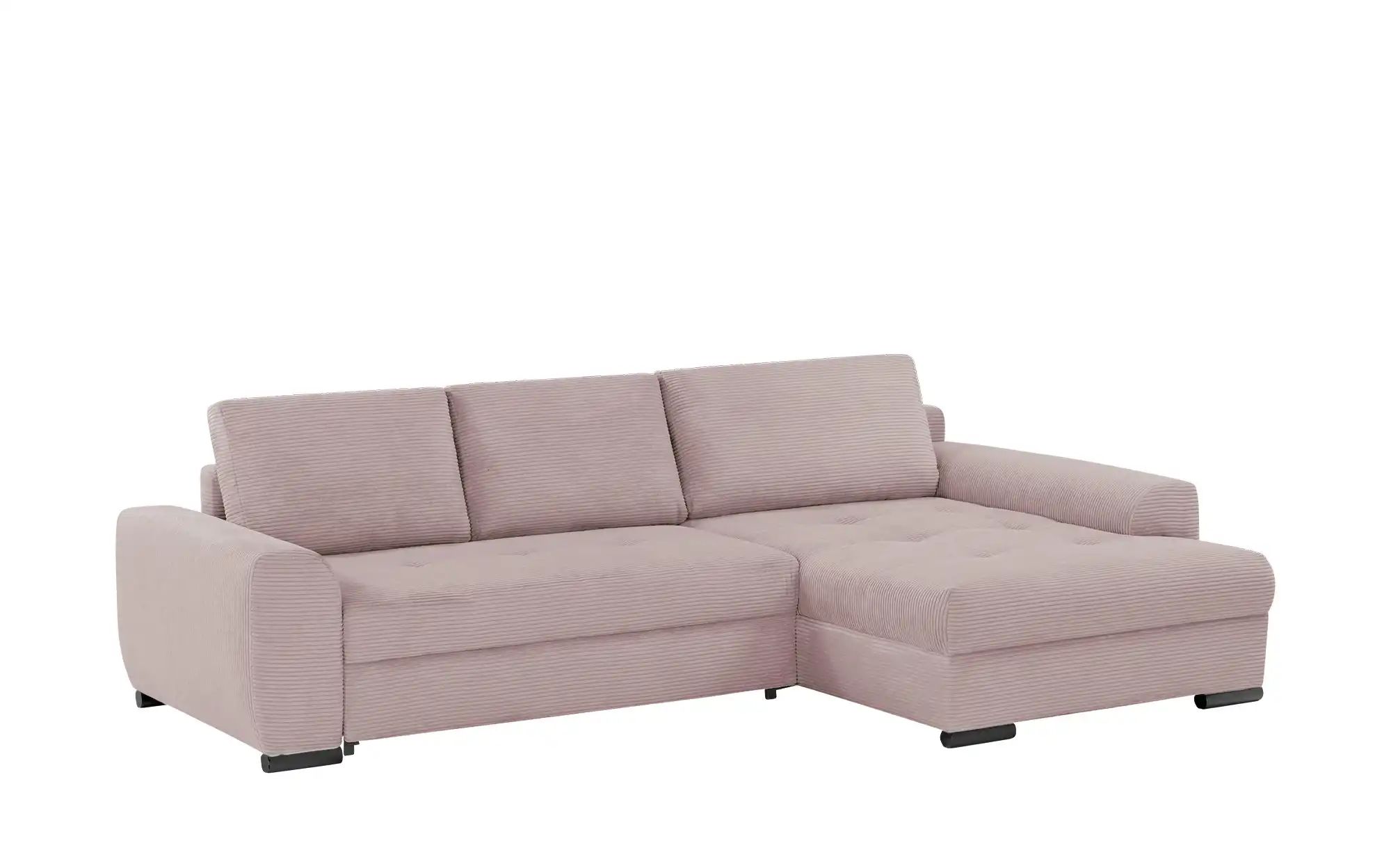 Thumbnail - bobb Ecksofa in kuscheligem Cordstoff Soumia ¦ rosa/pink ¦ Maße (cm): B: 283 H: 91 T: 181.0 Polstermöbel > Sofas > Eckso...
